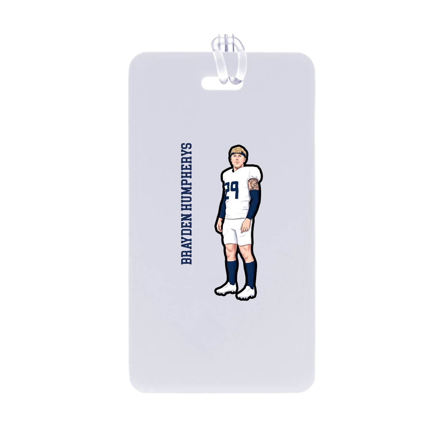 Bag Tag — Name Vertical in Classic