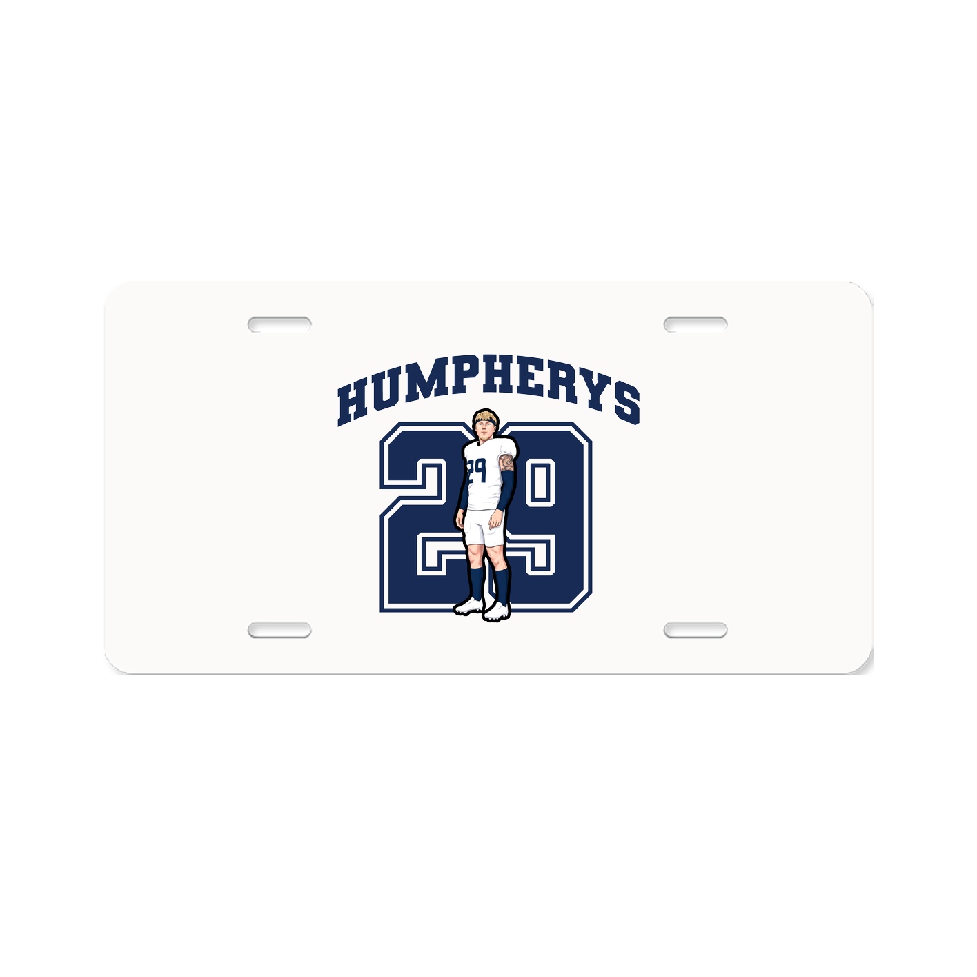 License Plate — Number in Classic