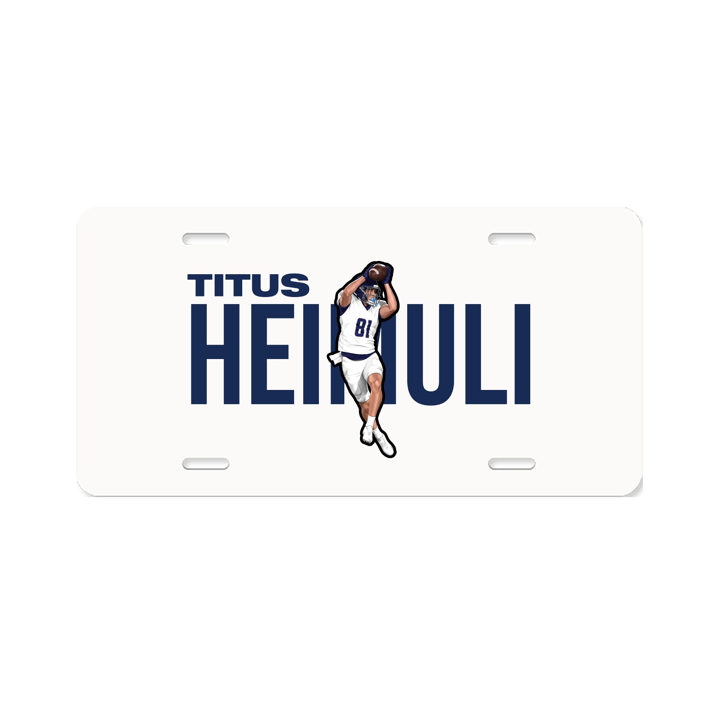 License Plate — Player Name in Classic