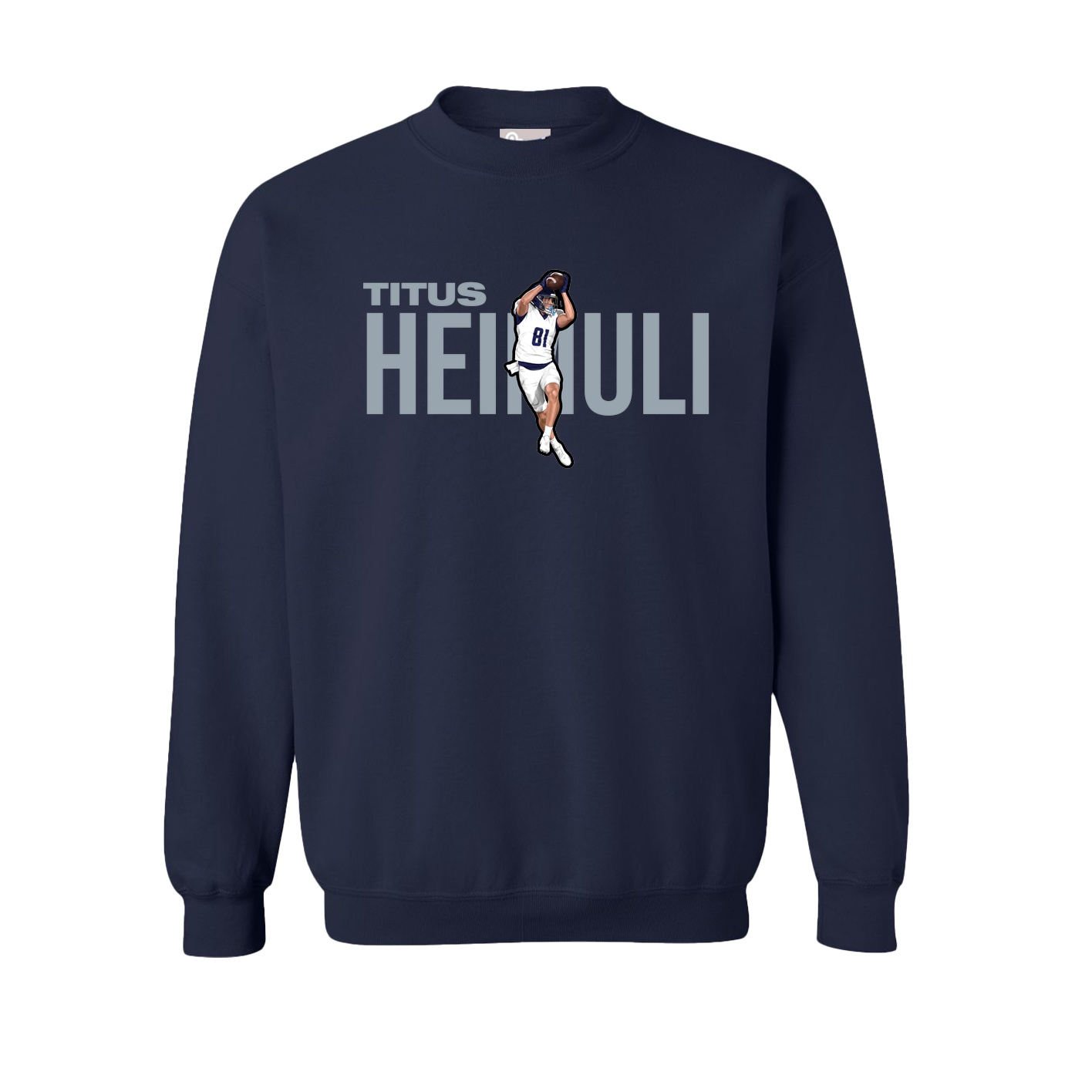 Fleece Crew — Player Name in Navy