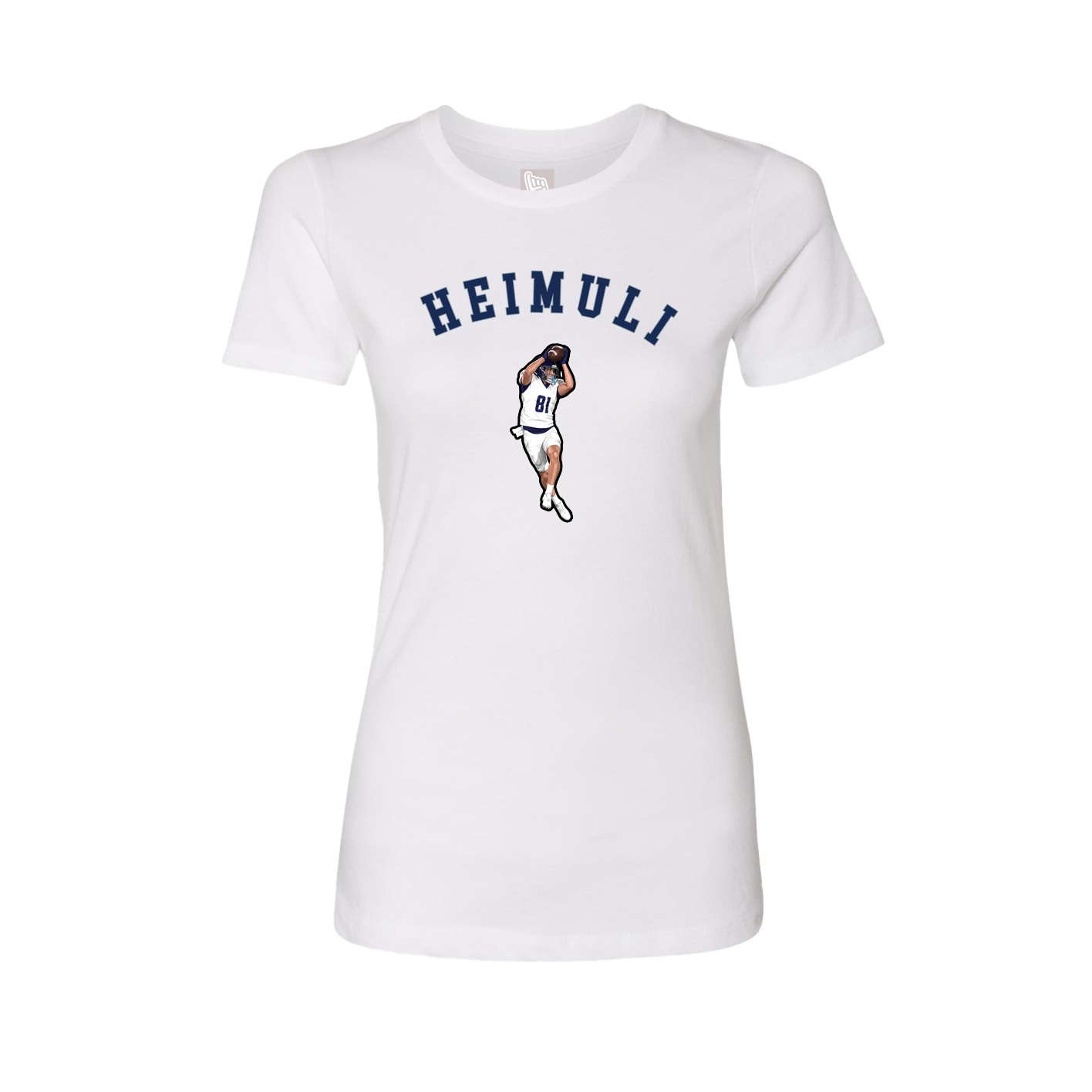 Fitted Women's Tee — Shirsey Arch in White