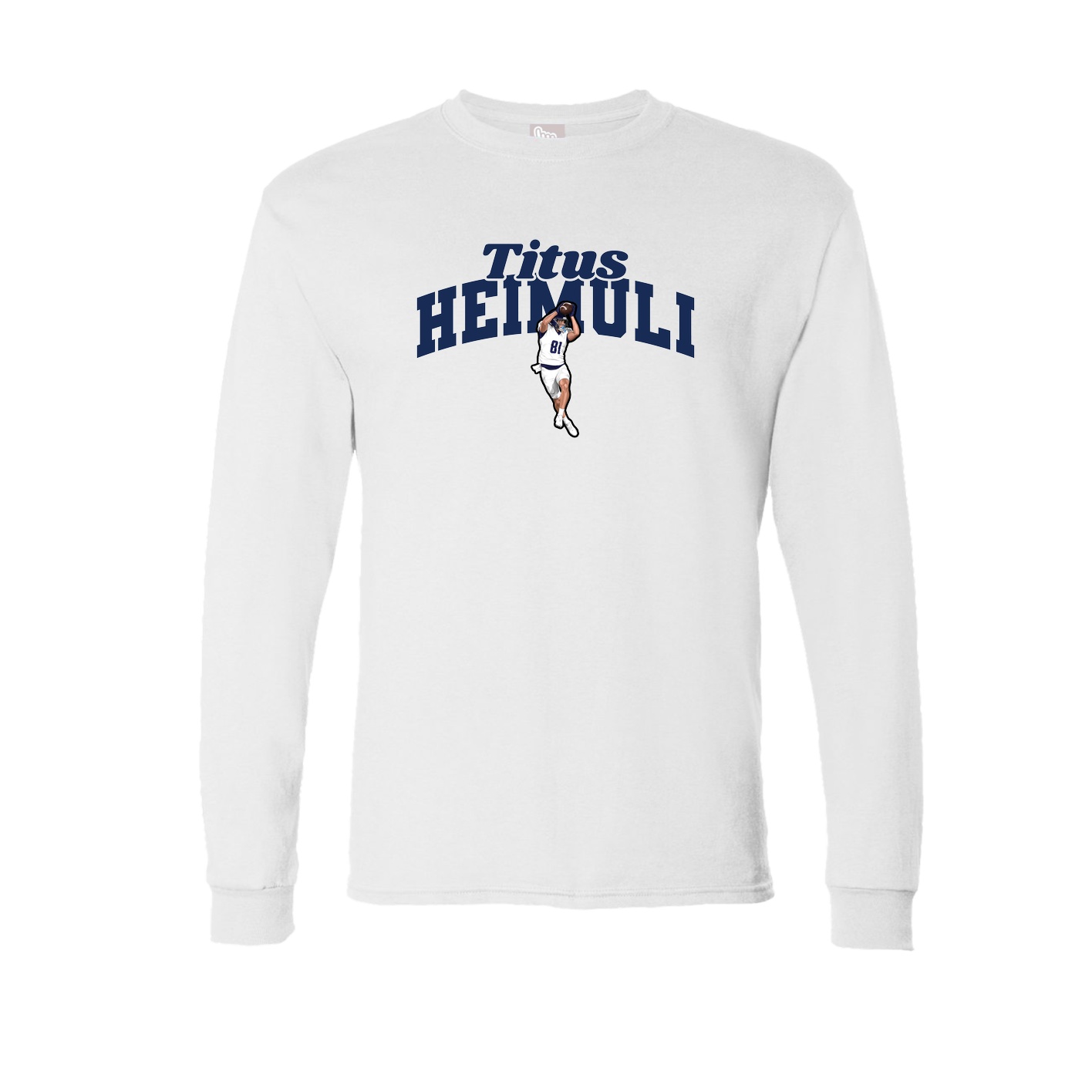 Long Sleeve Tee — Signature Arch in White