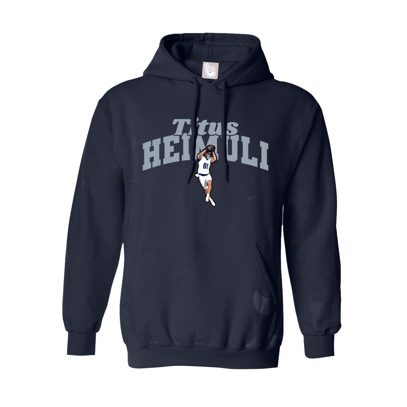 Youth Hoodie — Signature Arch in Navy