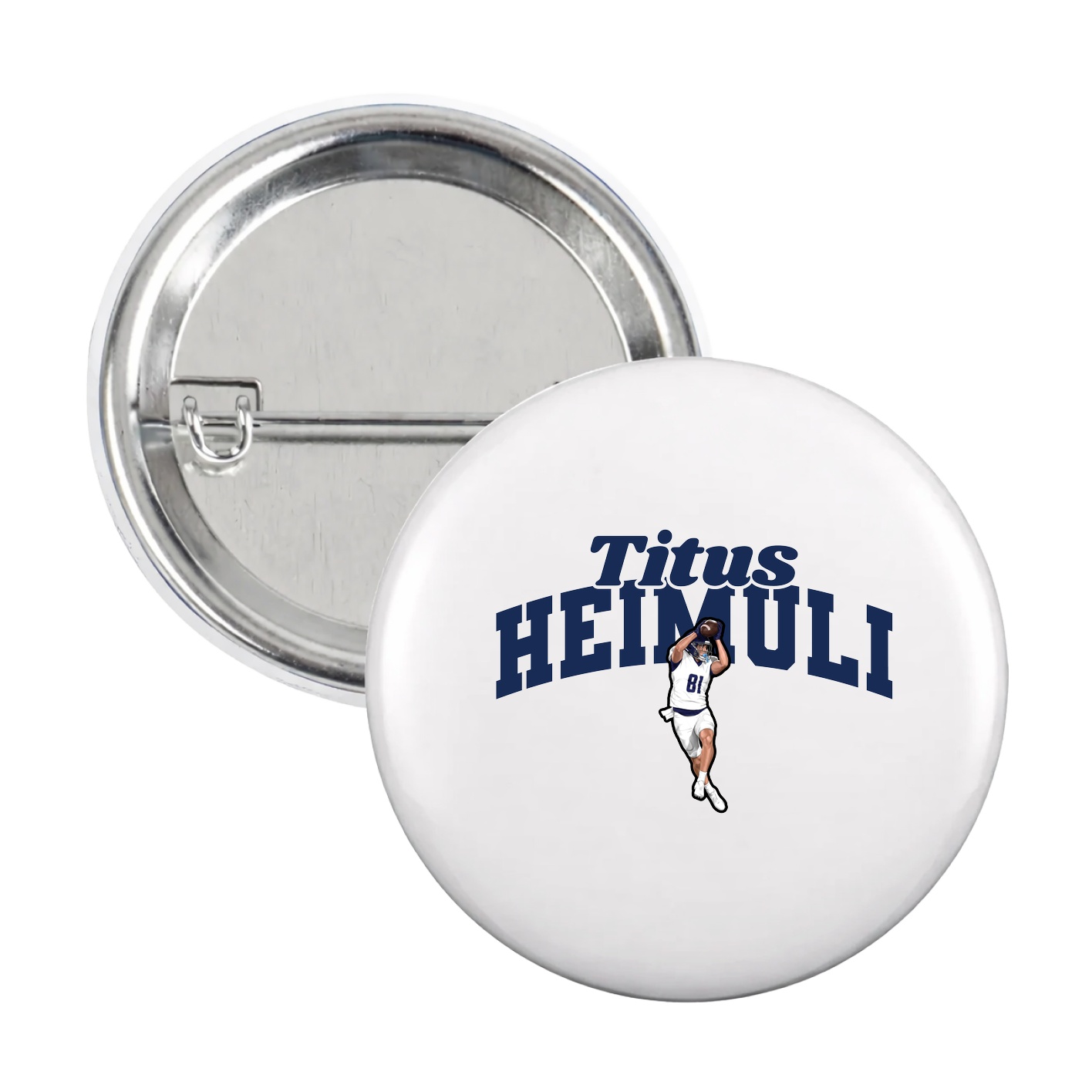 Game Day Button — Signature Arch in White