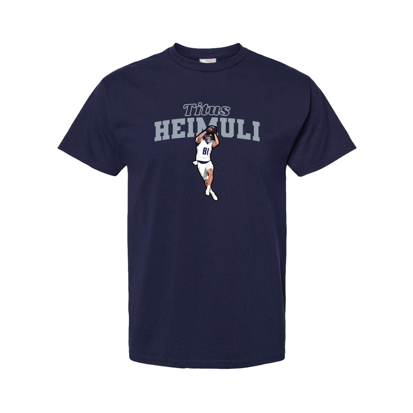 Youth Tee — Name Arch in Navy