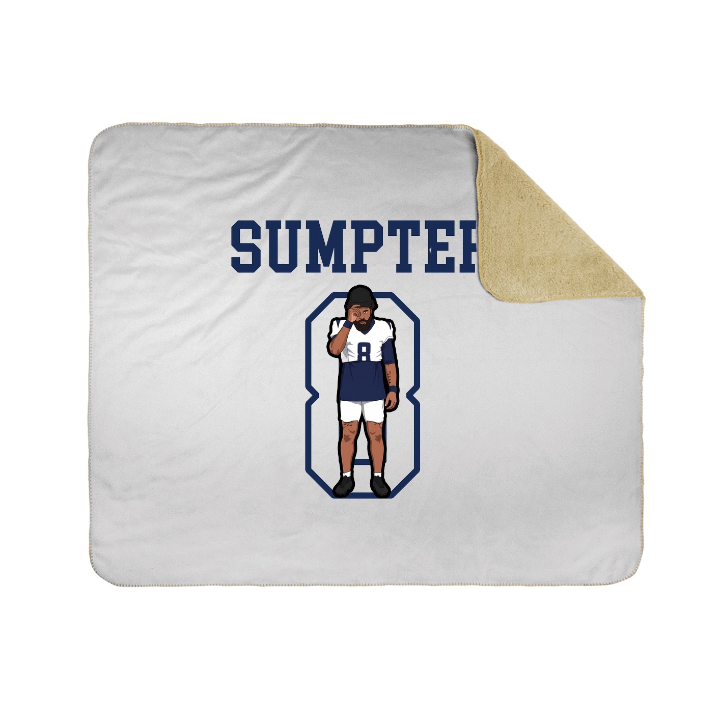 Throw Blanket — Shirsey in White