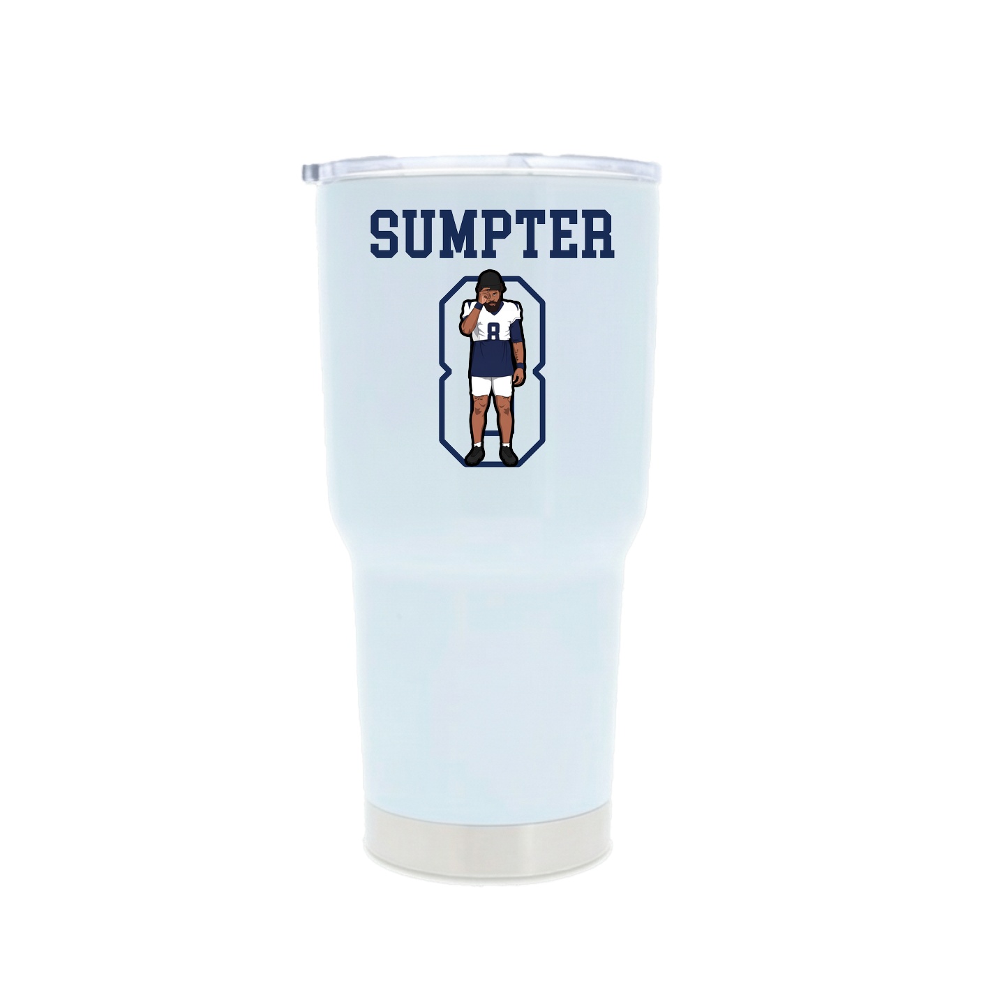30oz Stainless Steel Tumbler — Shirsey in White