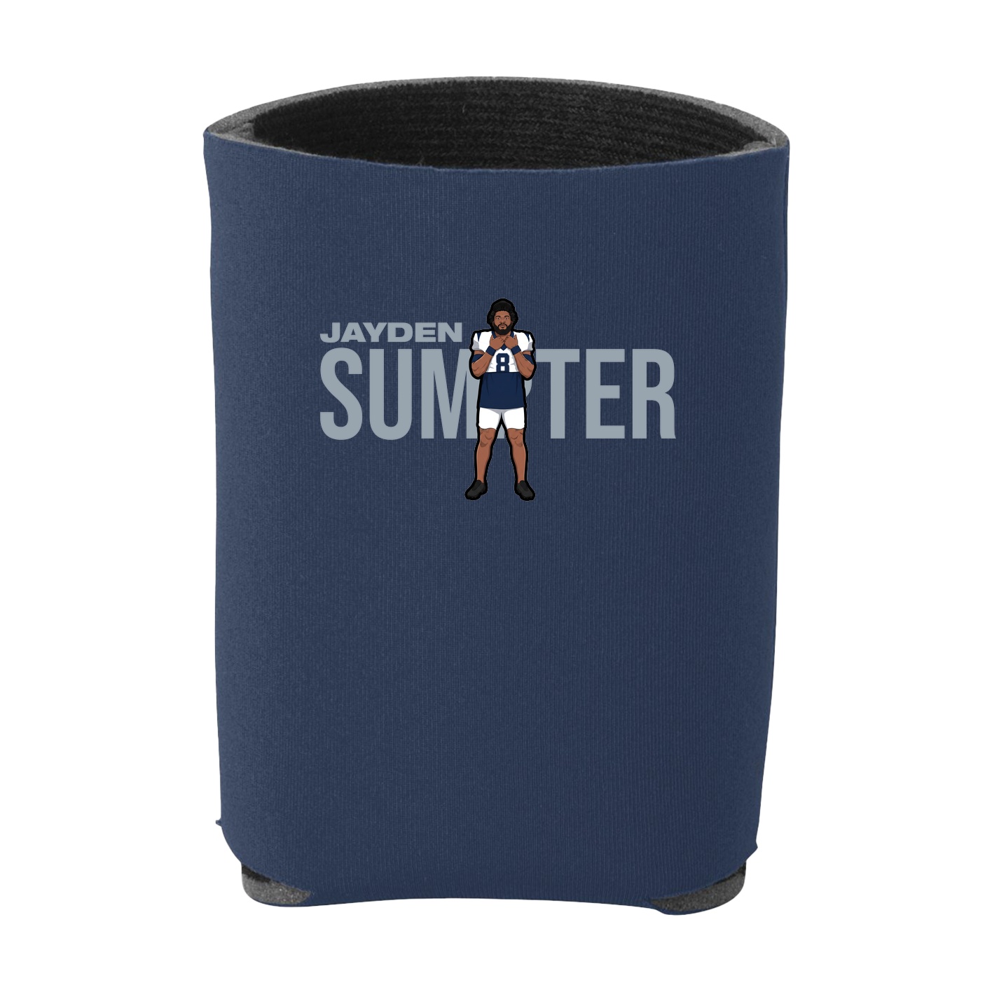 Can Holder — Player Name in Navy