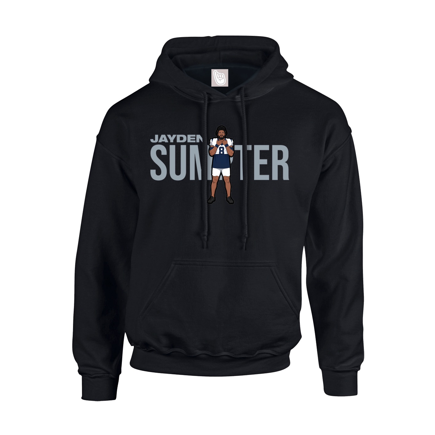Hoodie — Player Name in Black