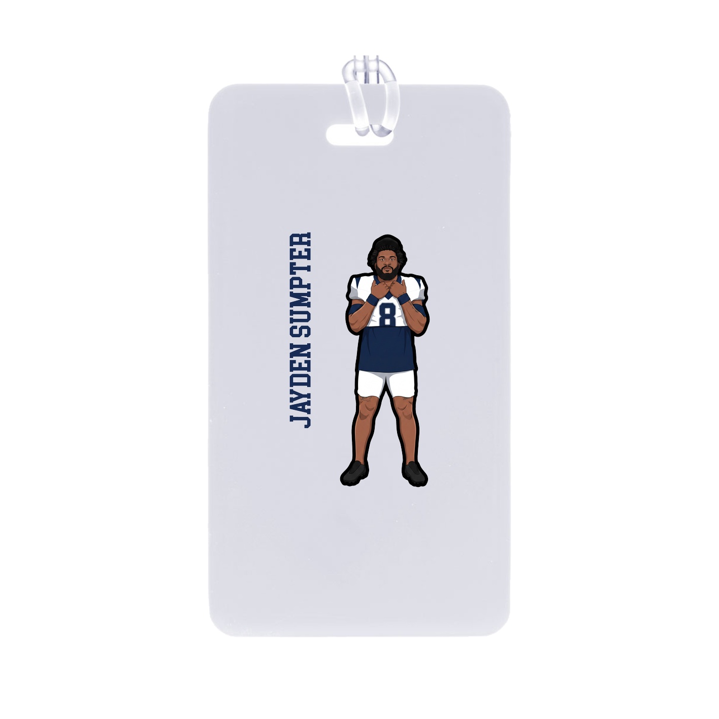 Bag Tag — Name Vertical in Classic