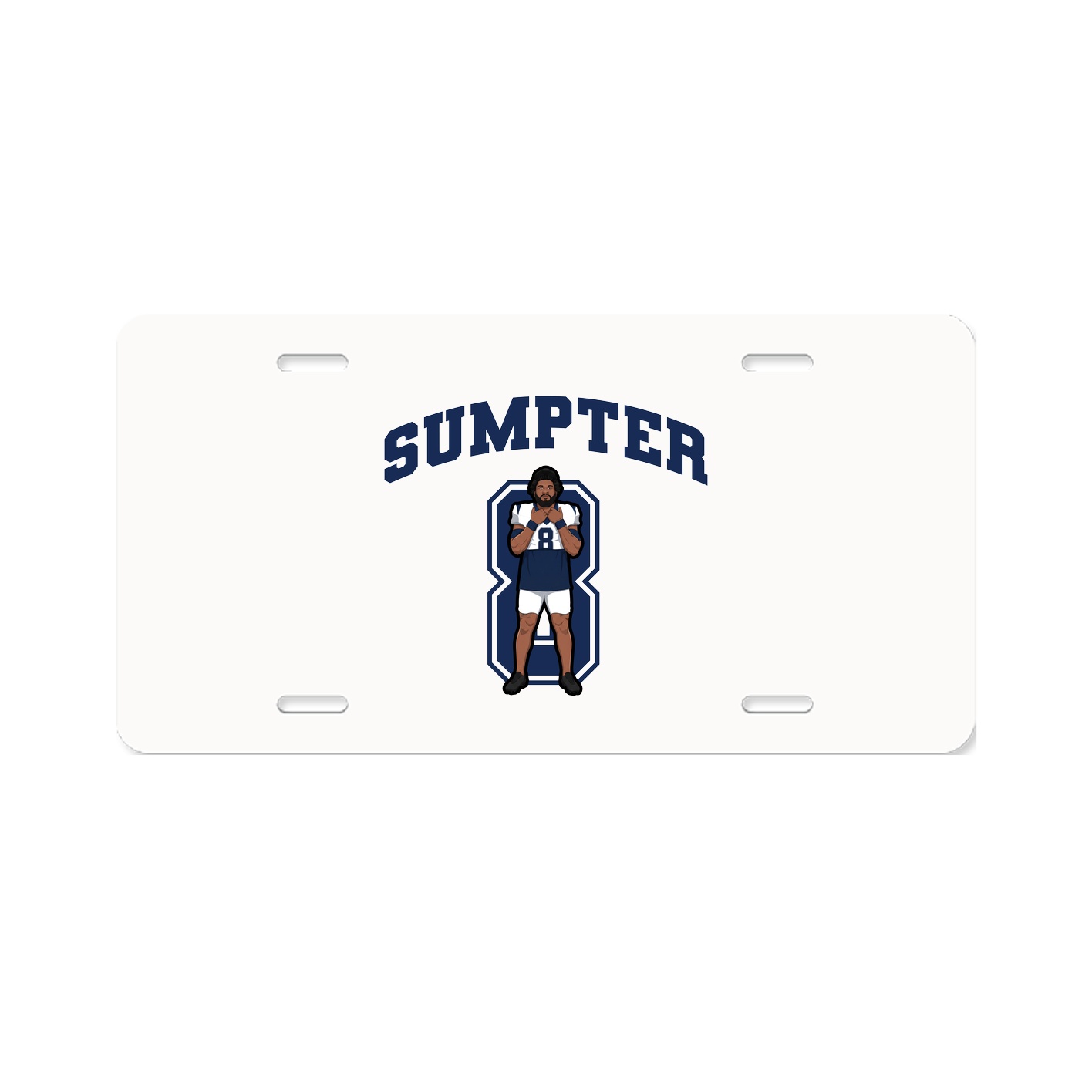 License Plate — Number in Classic