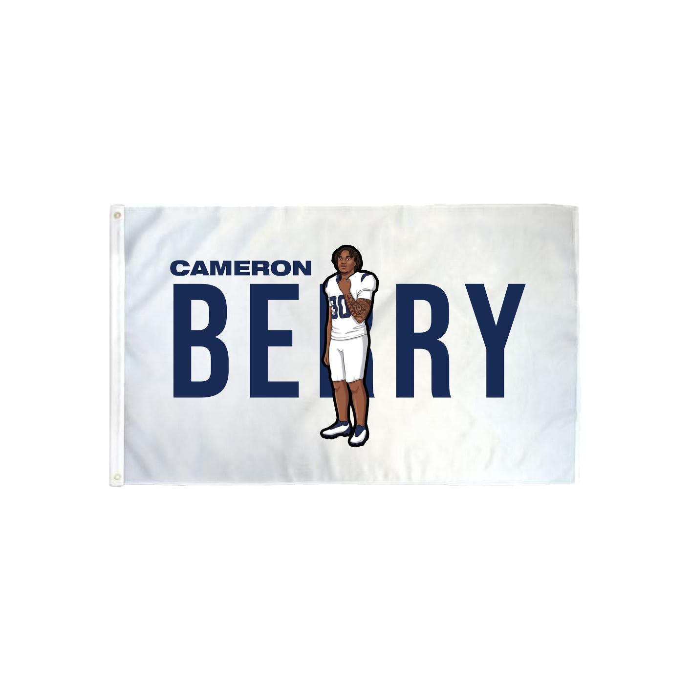 3x5 Flag — Player Name in Classic