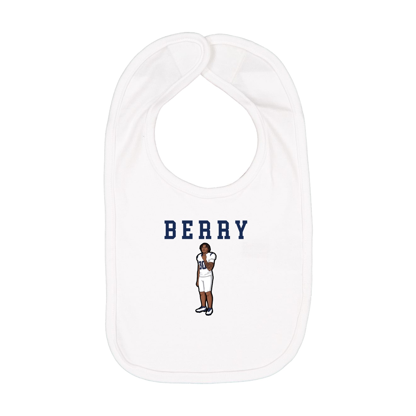 Infant Bib — Shirsey in White