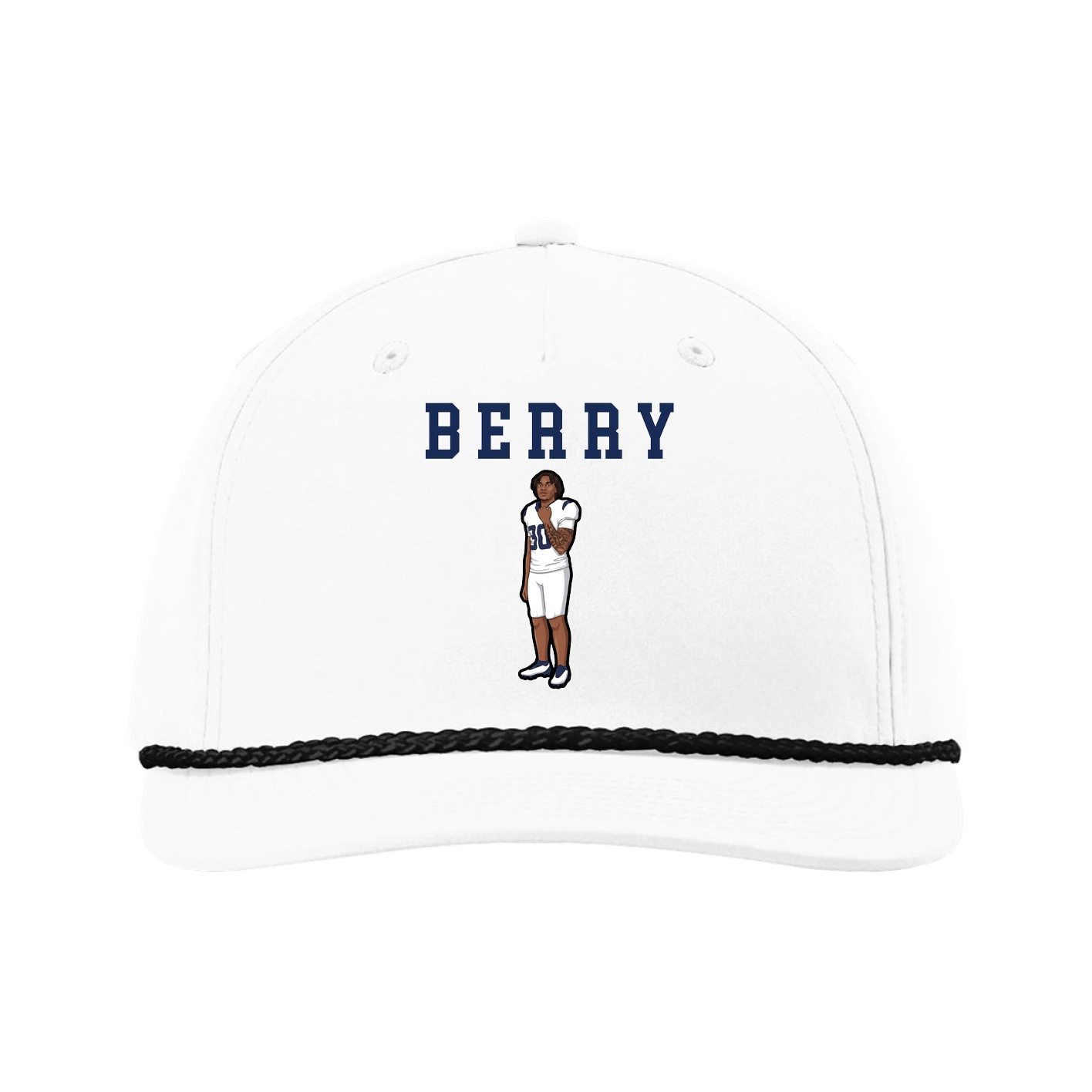 Five-Panel Classic Rope Cap — Shirsey in White