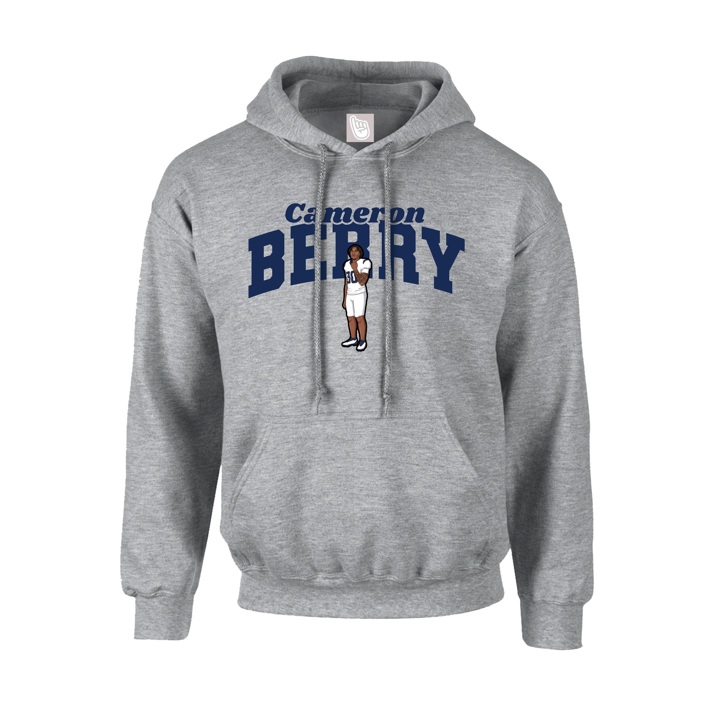 Youth Hoodie — Signature Arch in Grey