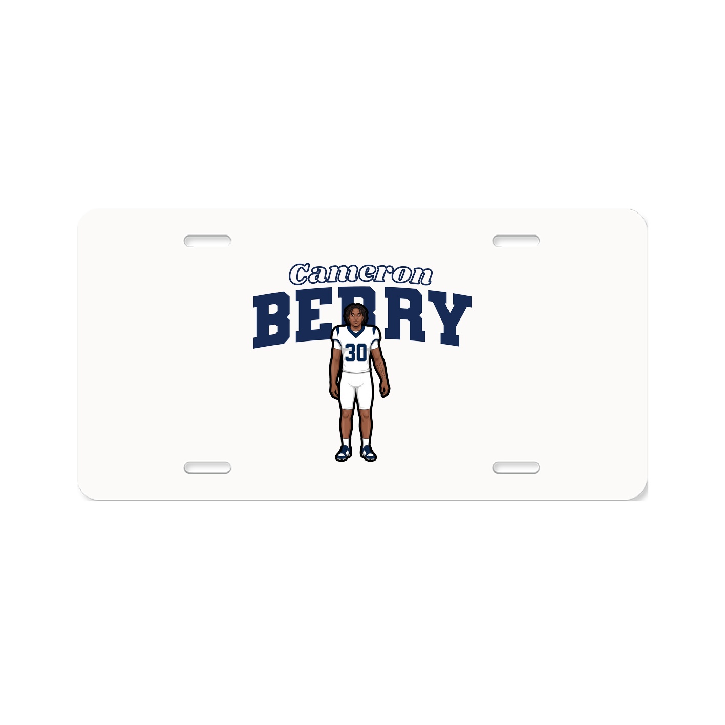 License Plate — Name Arch in Classic