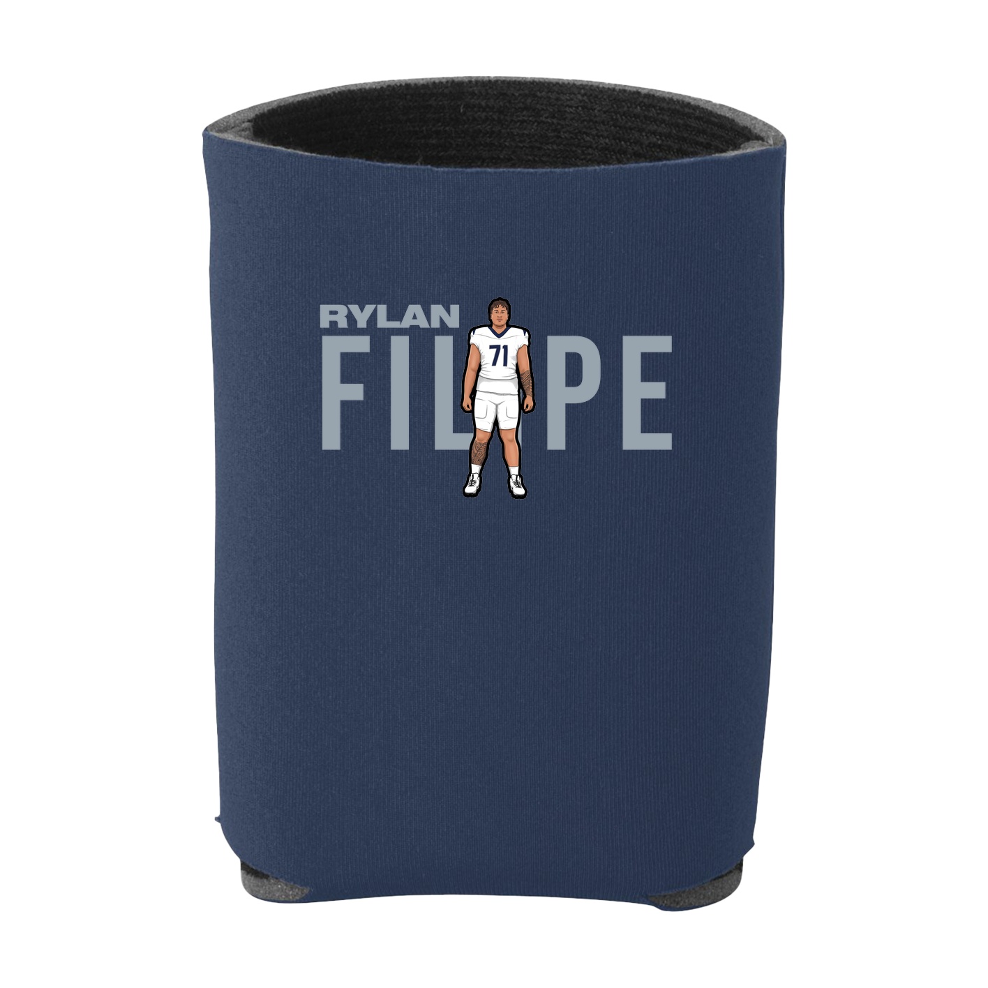 Can Holder — Player Name in Navy