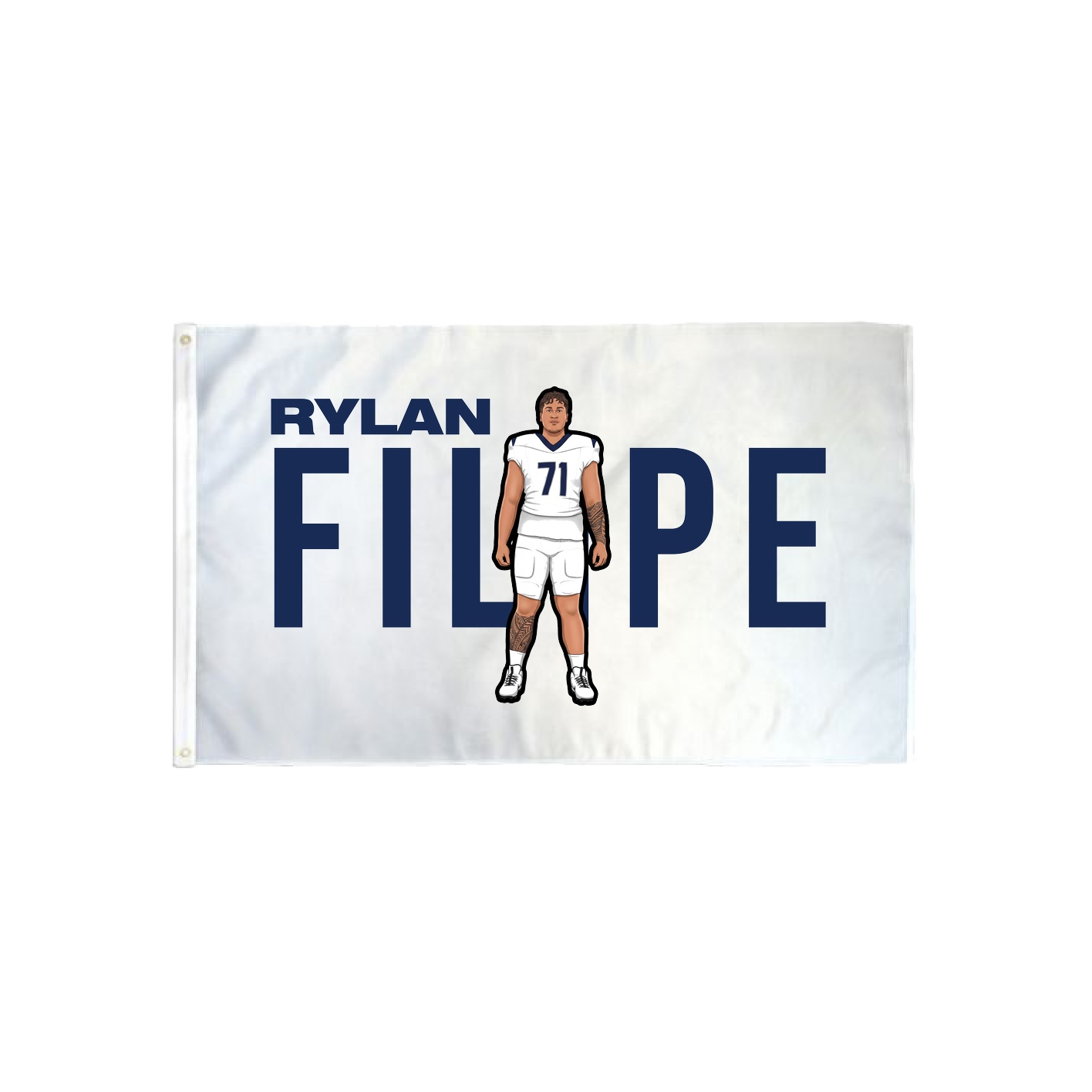 3x5 Flag — Player Name in Classic
