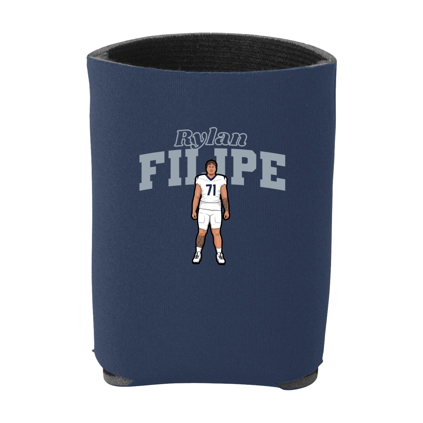 Can Holder — Name Arch in Navy