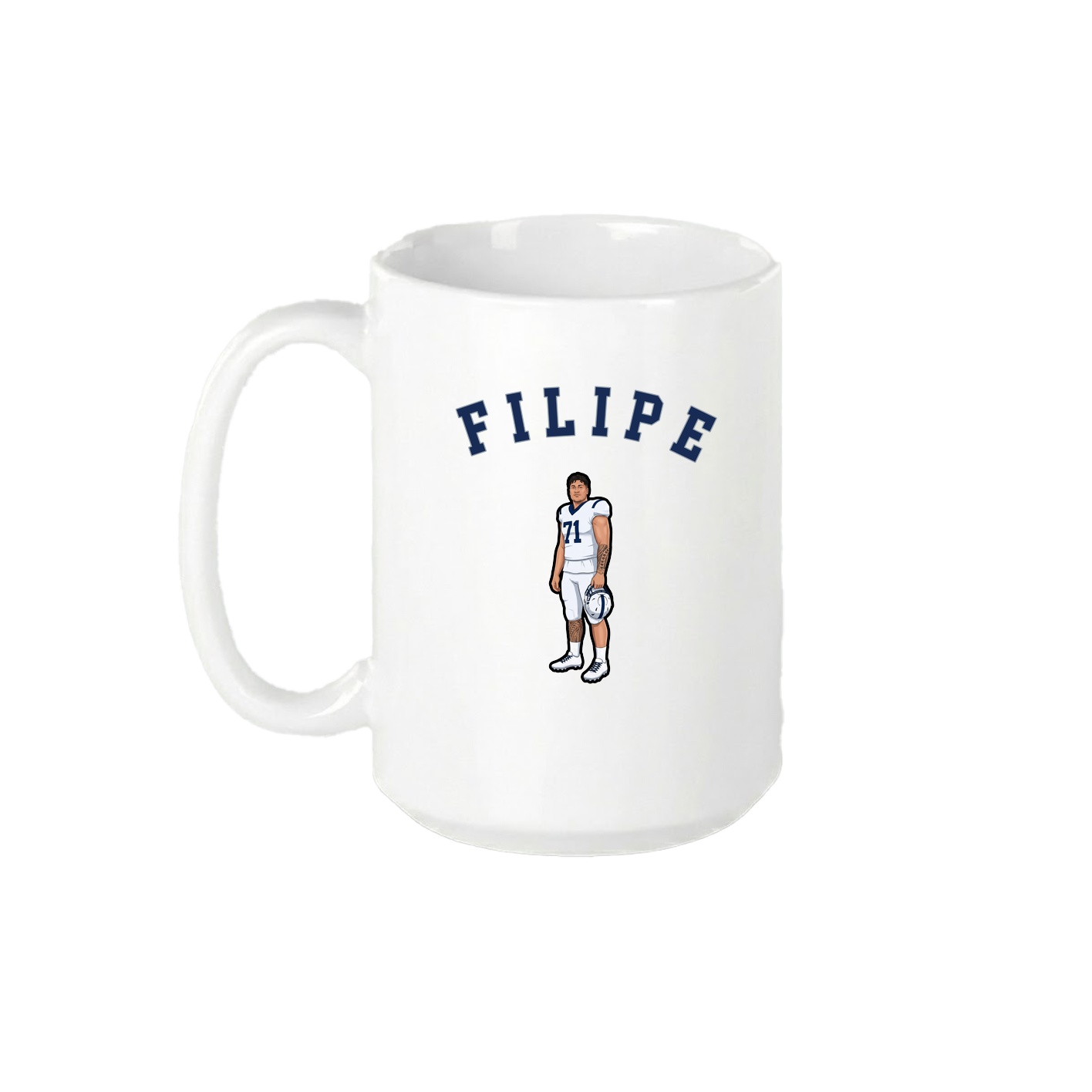 15oz Coffee Mug — Shirsey Arch in White