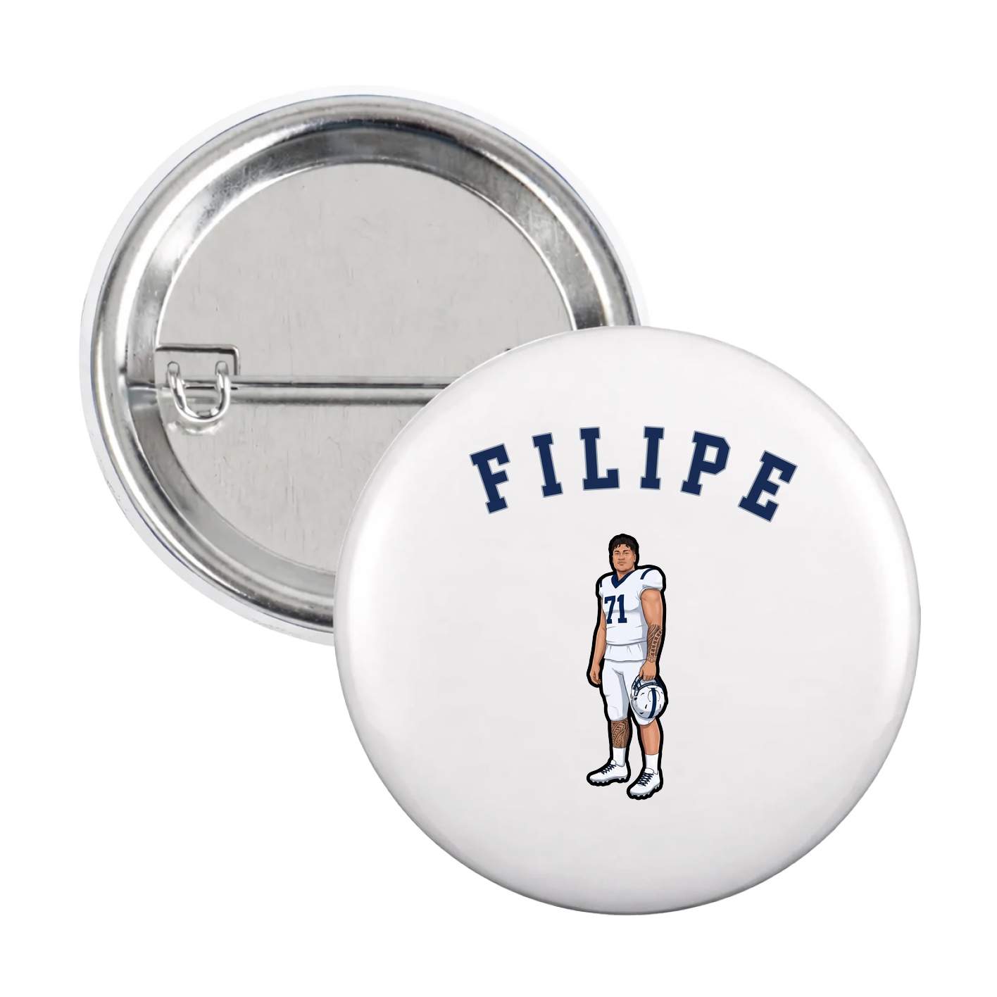 Game Day Button — Shirsey Arch in White