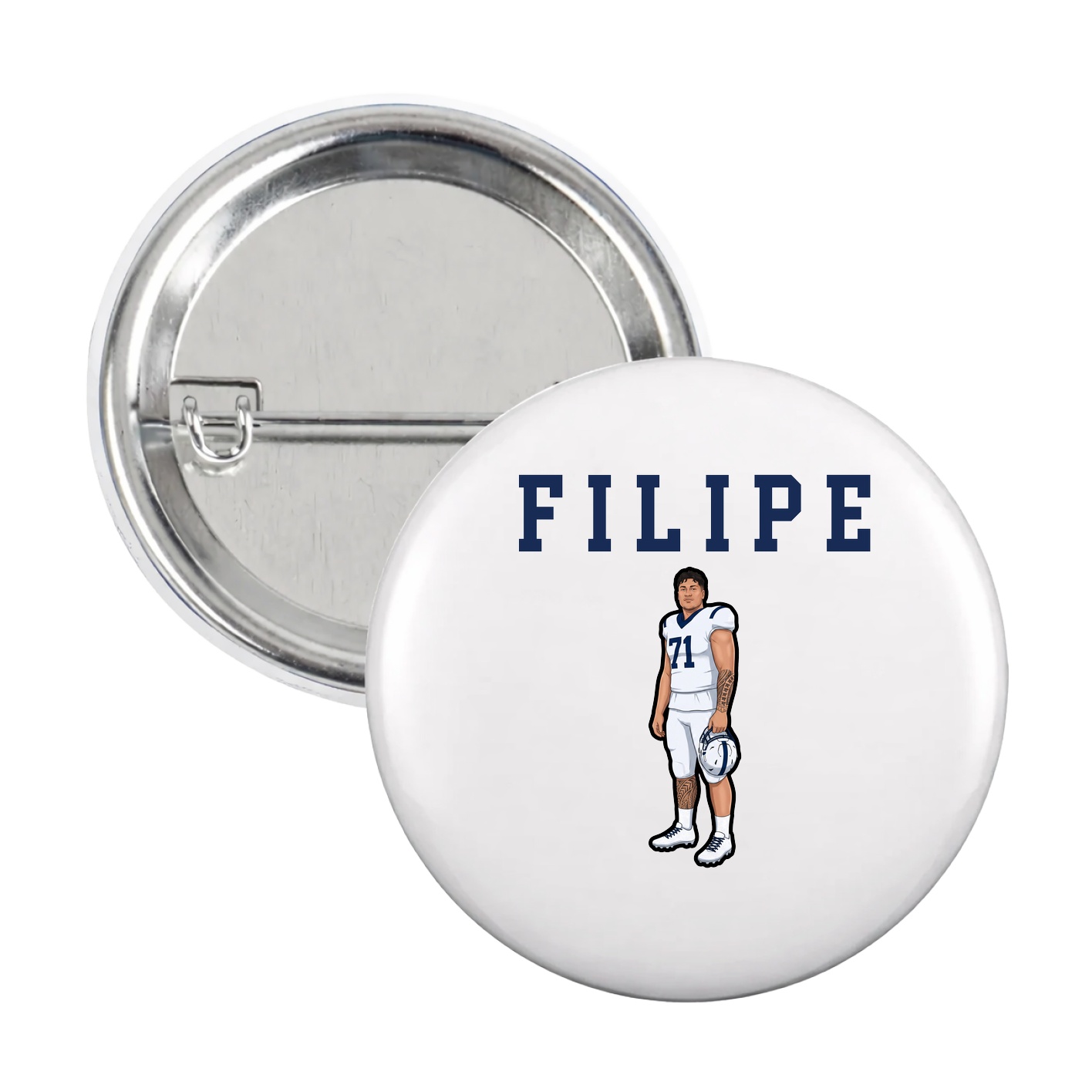 Game Day Button — Shirsey in White