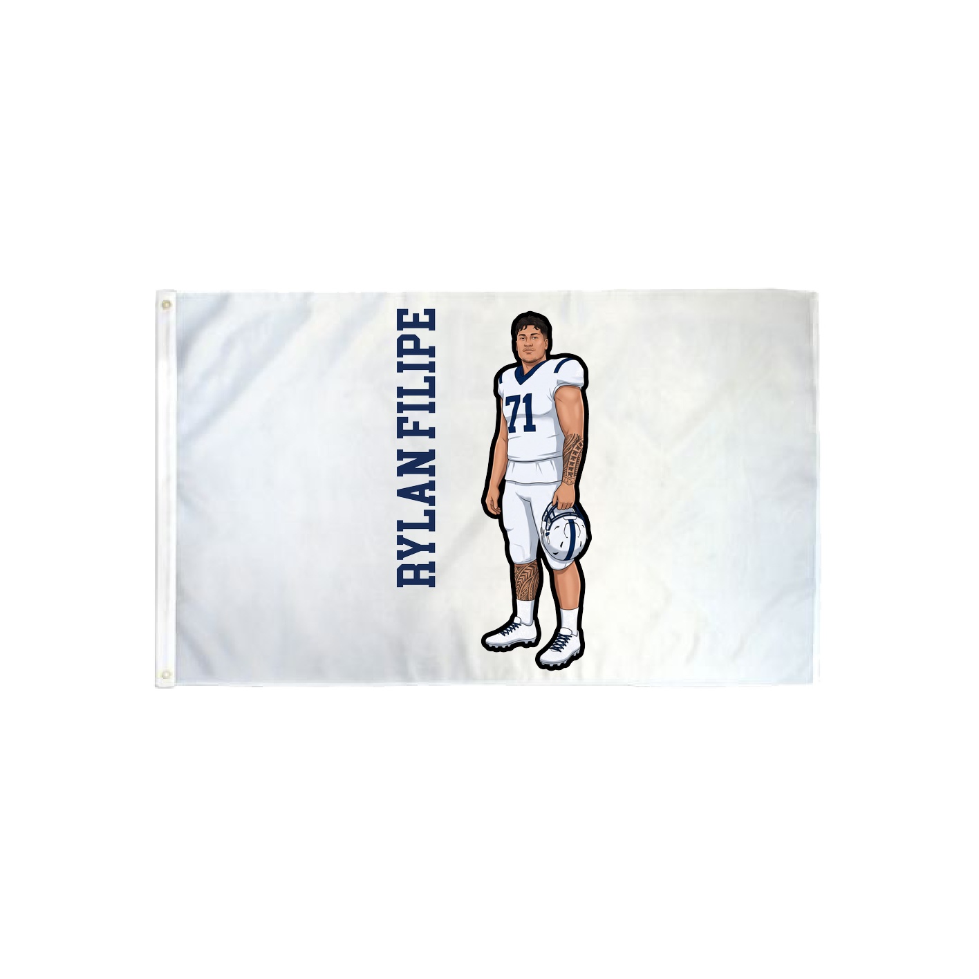 3x5 Flag — Name Vertical in Classic
