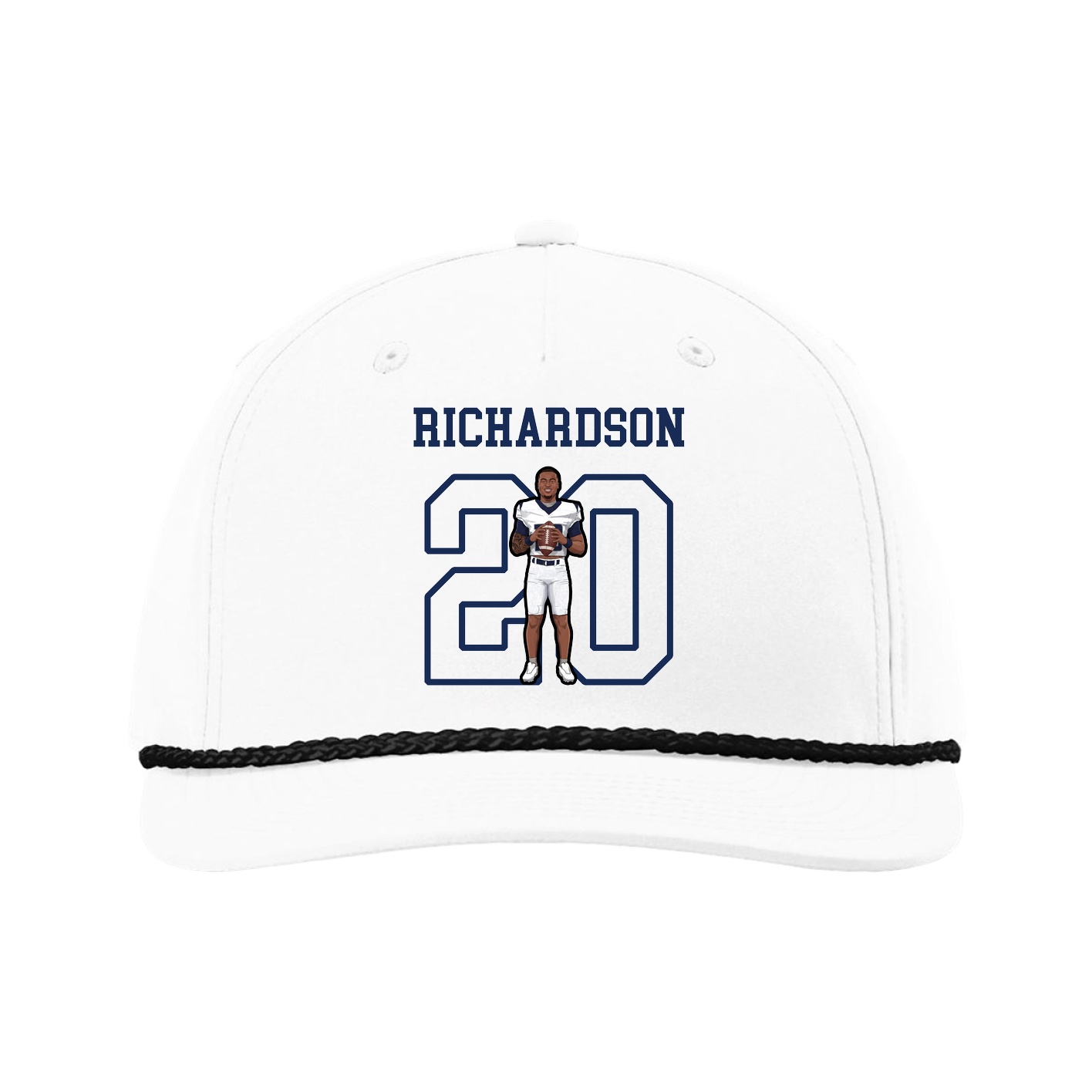 Five-Panel Classic Rope Cap — Shirsey in White