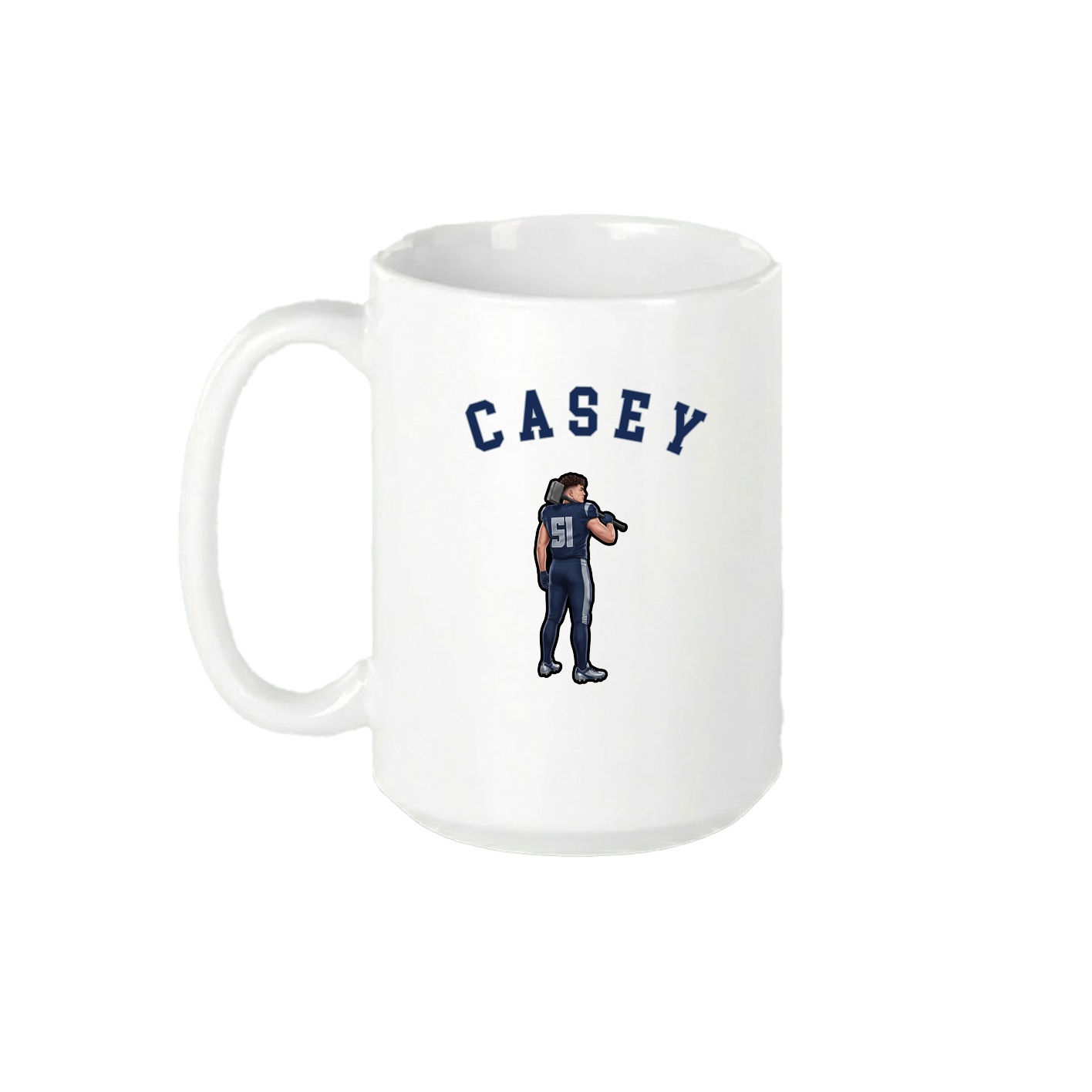 15oz Coffee Mug — Shirsey Arch in White