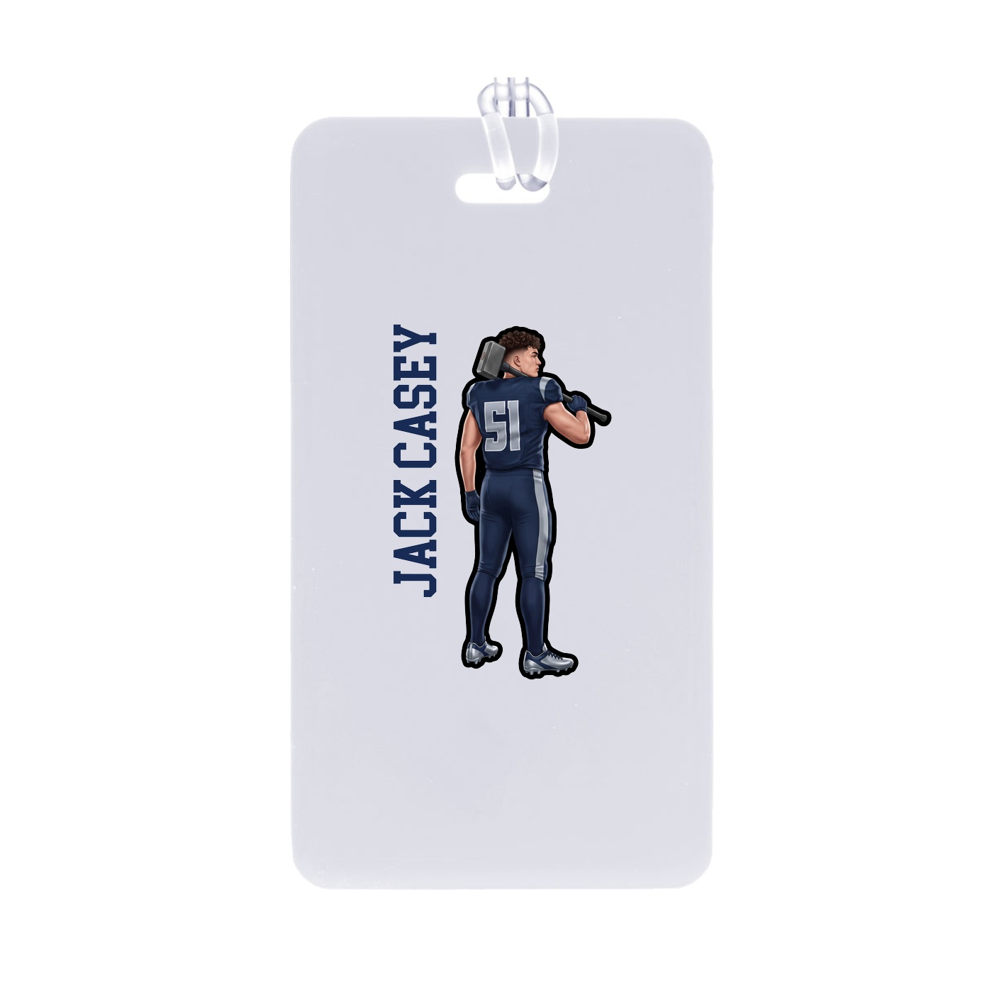 Bag Tag — Name Vertical in Classic