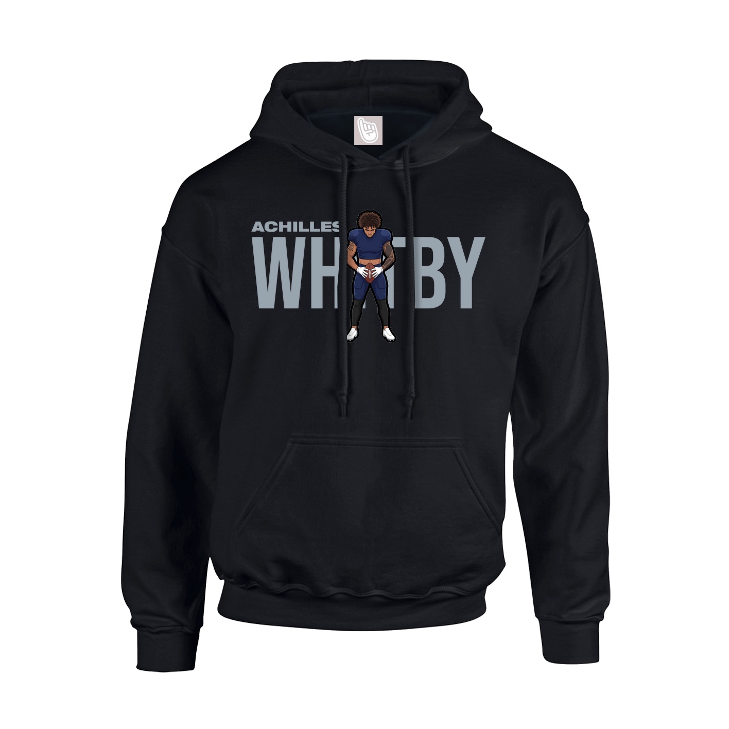 Youth Hoodie — Player Name in Black