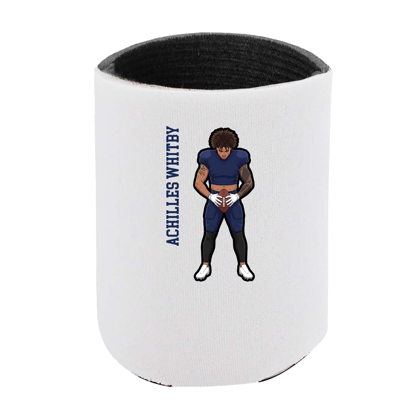 Can Holder — Name Vertical in White