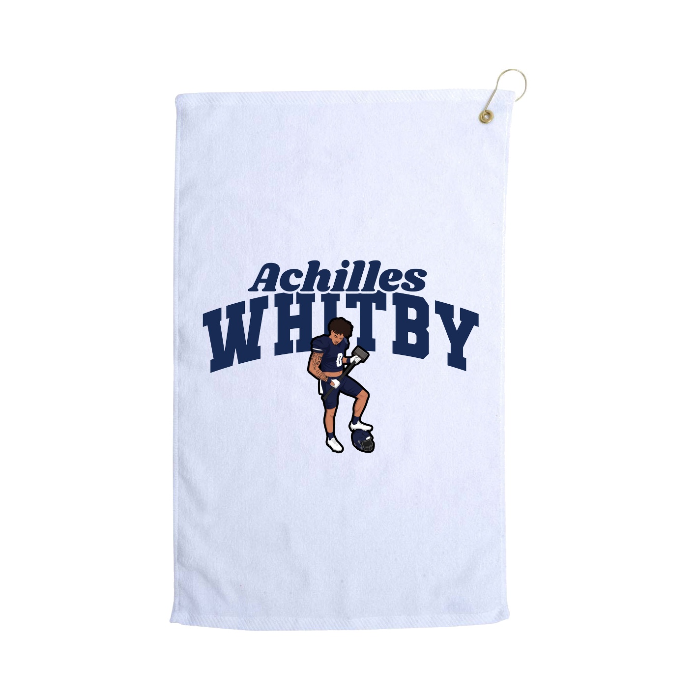 Golf Towel — Signature Arch in White