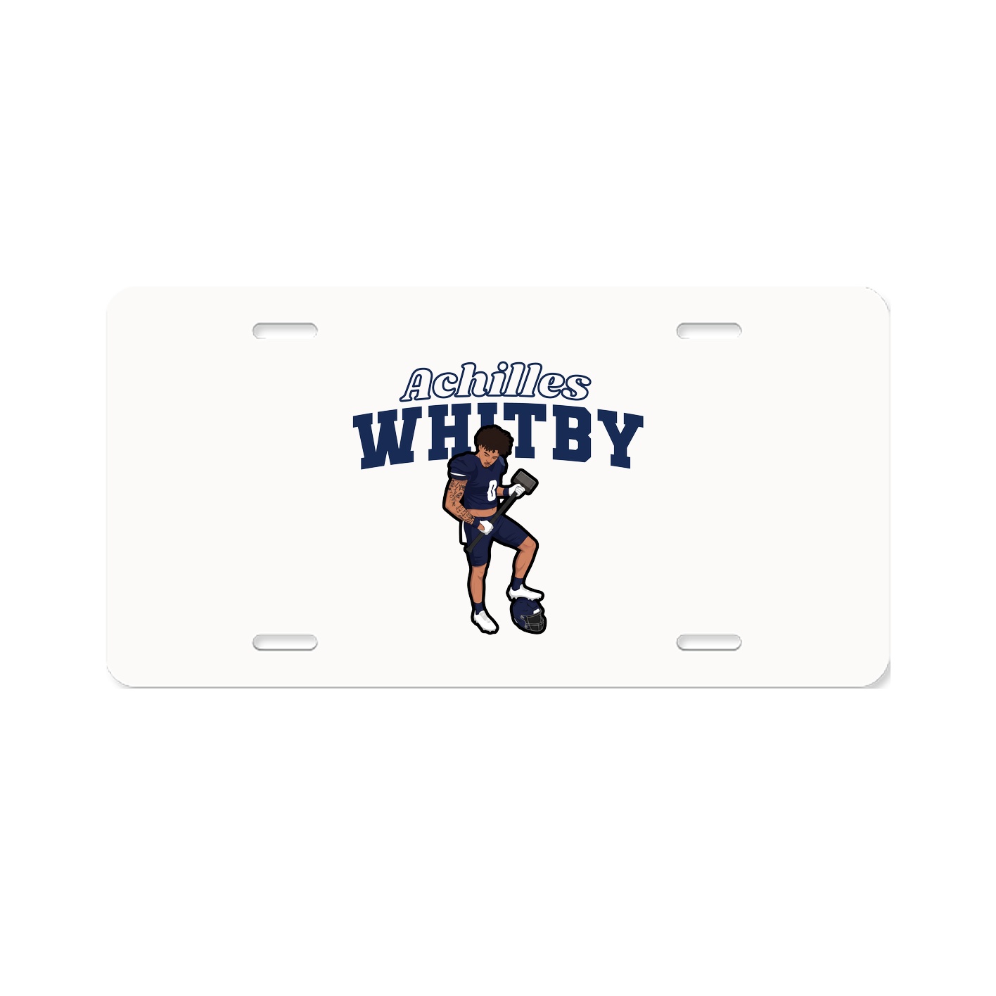 License Plate — Name Arch in Classic