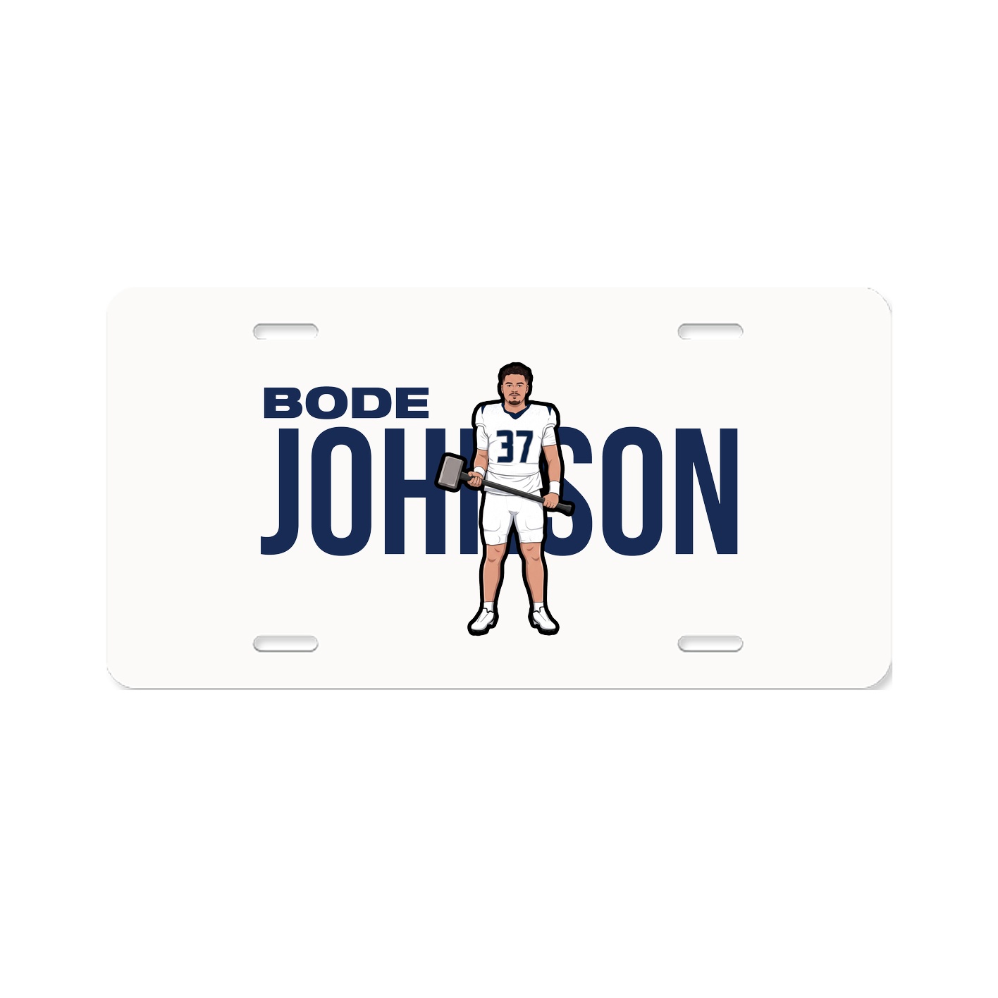 License Plate — Player Name in Classic