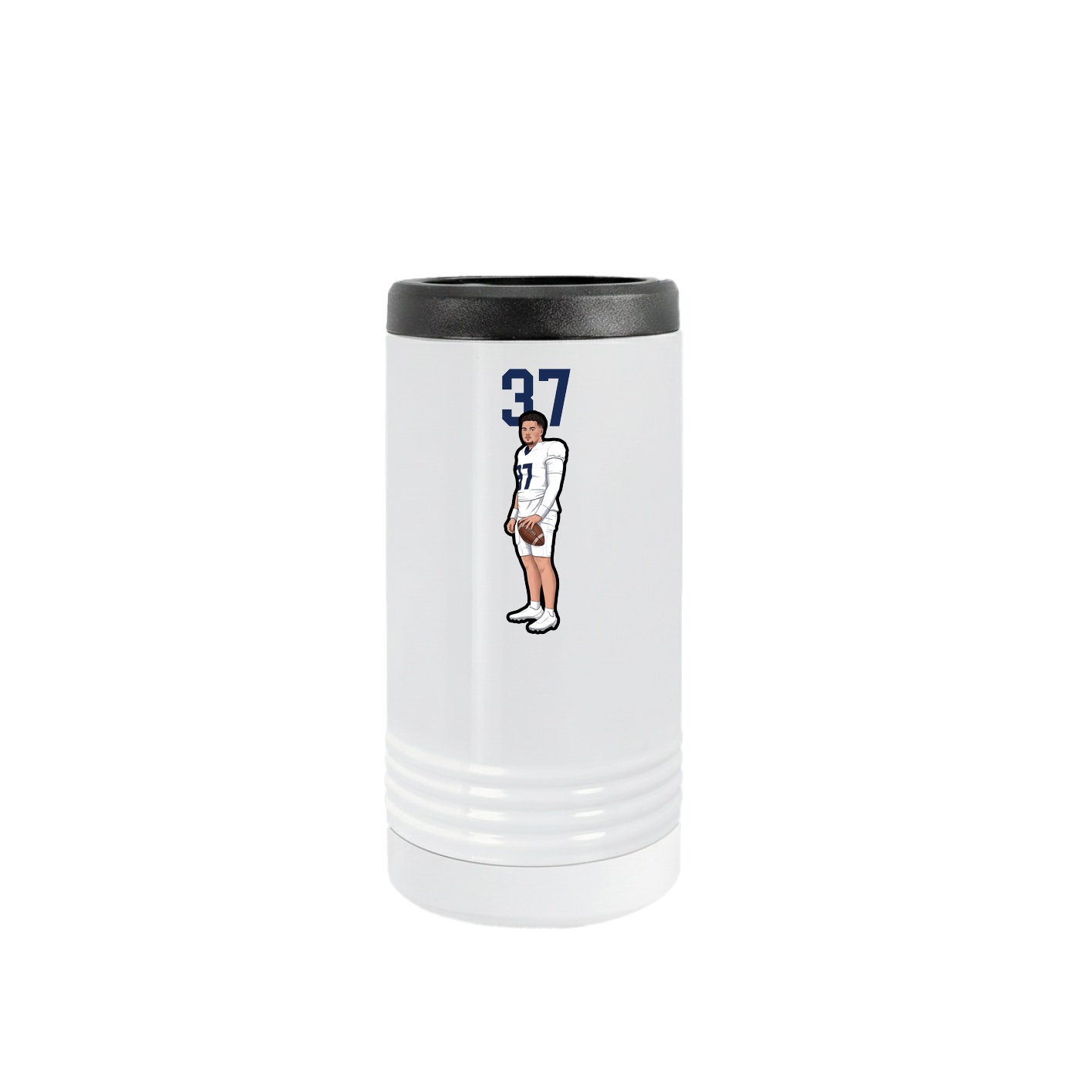 Slim Beverage Holder — Number Top in White