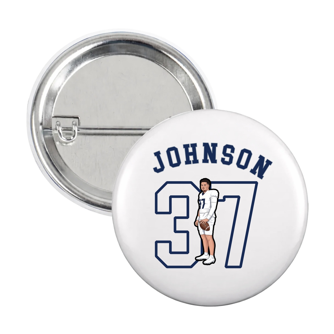 Game Day Button — Shirsey Arch in White