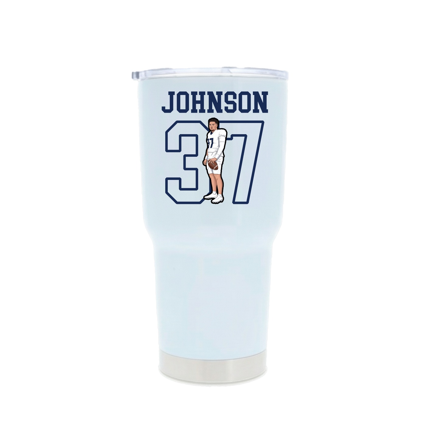 30oz Stainless Steel Tumbler — Shirsey in White