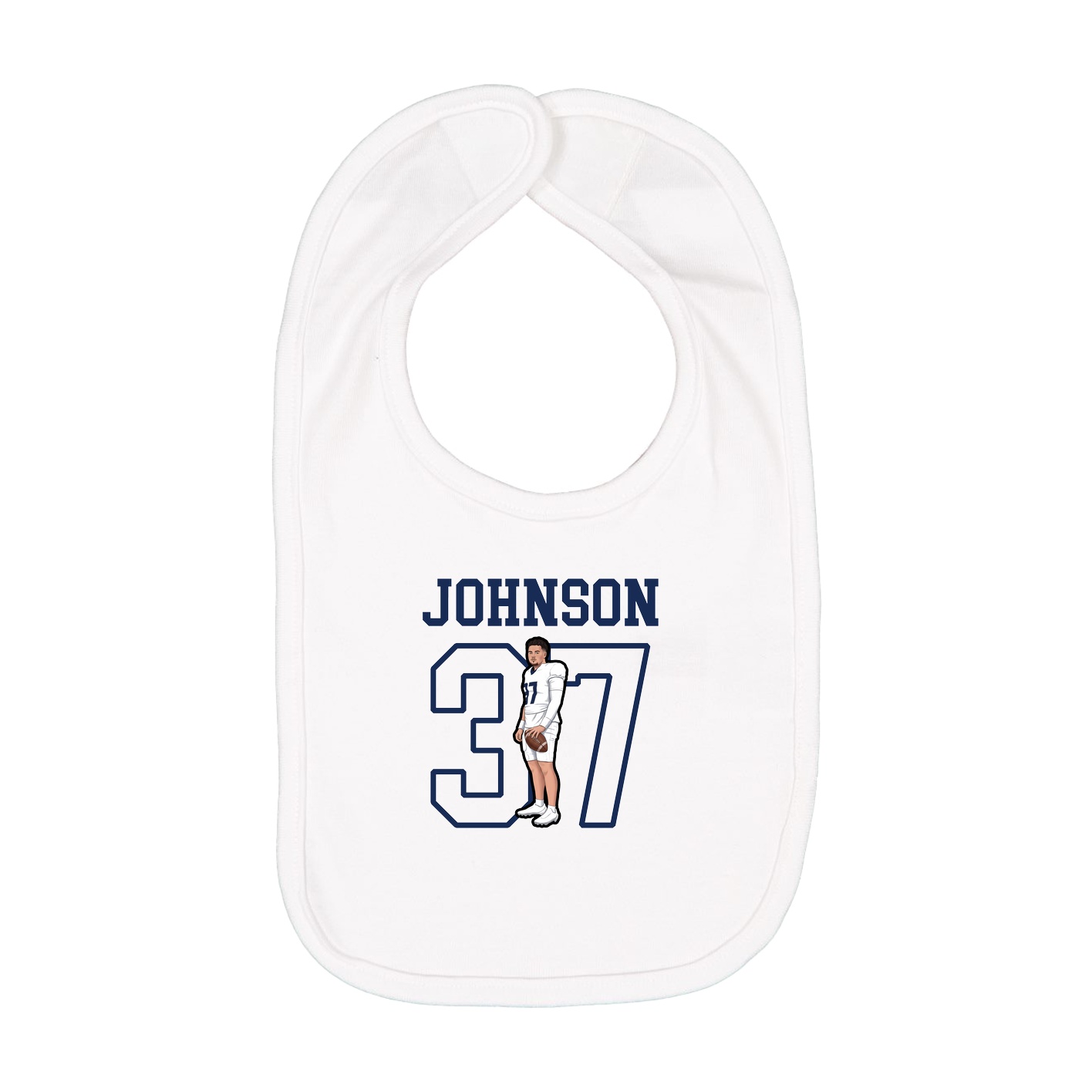 Infant Bib — Shirsey in White
