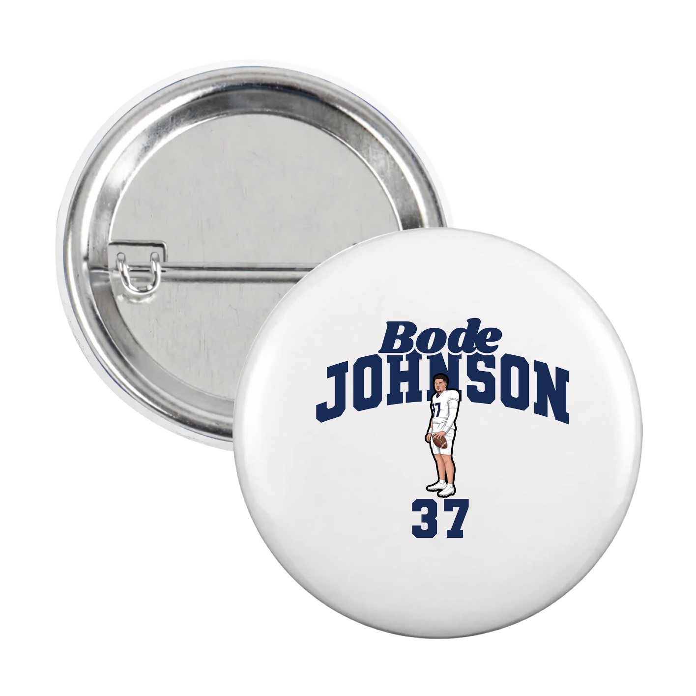 Game Day Button — Signature Arch in White