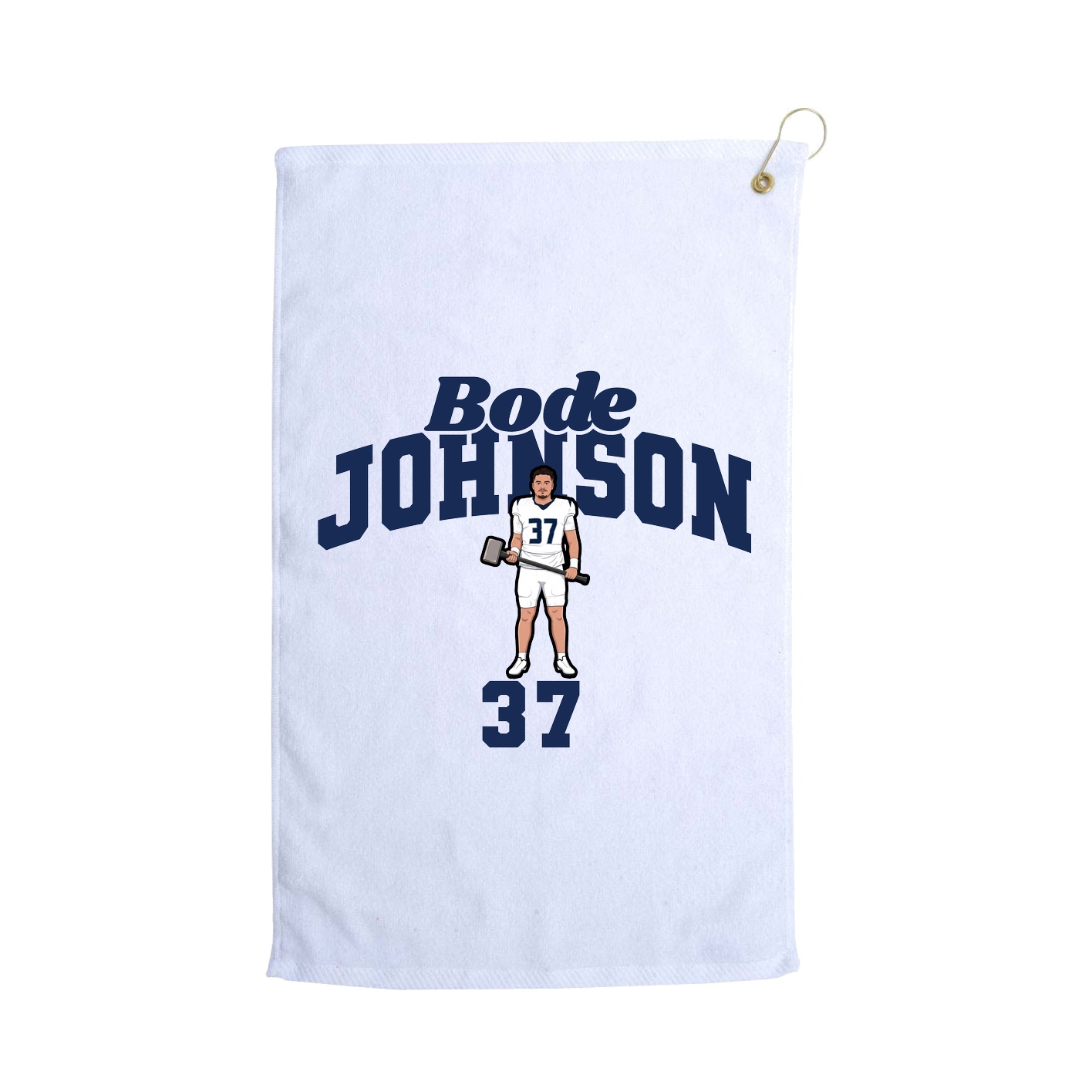 Golf Towel — Signature Arch in White