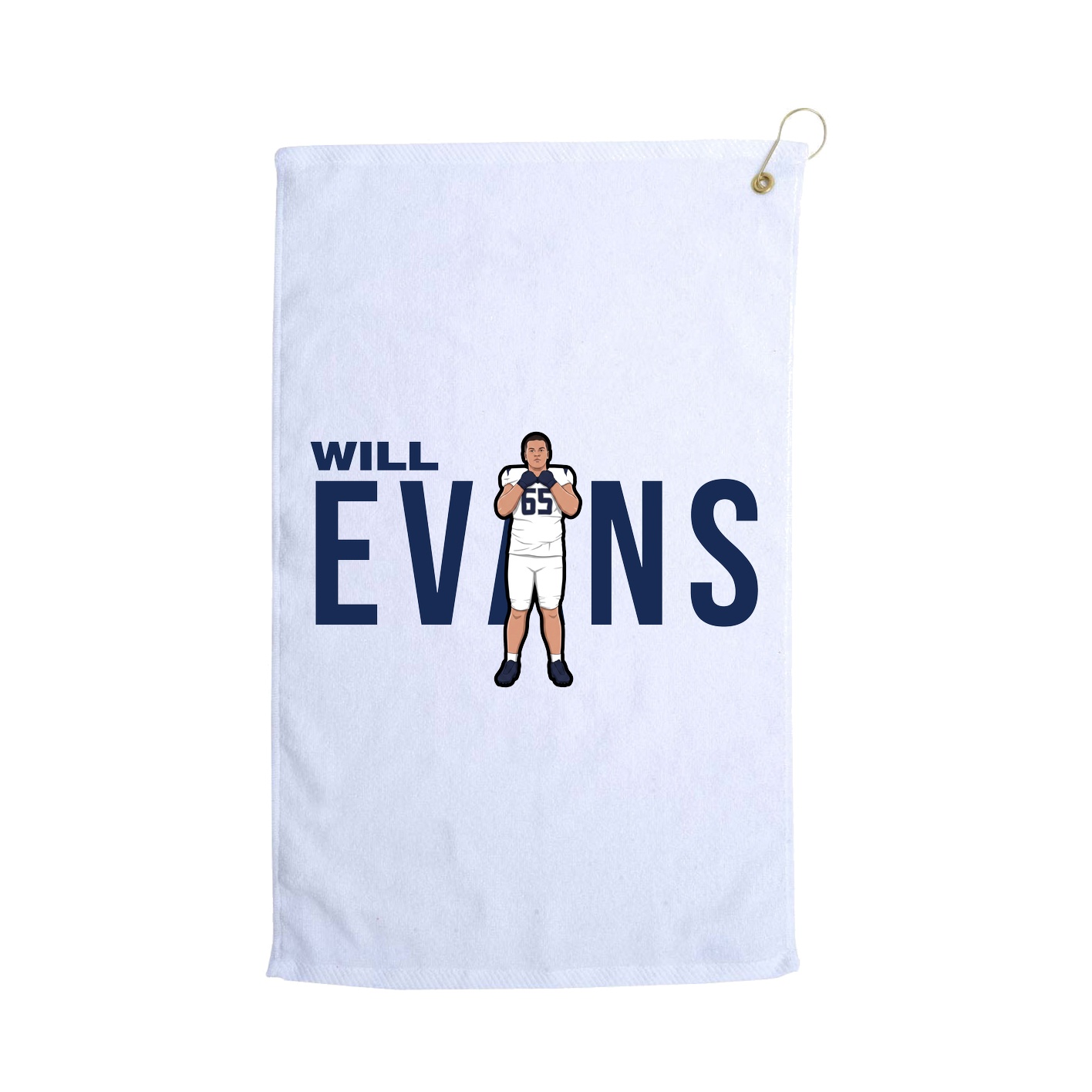 Golf Towel — Player Name in White
