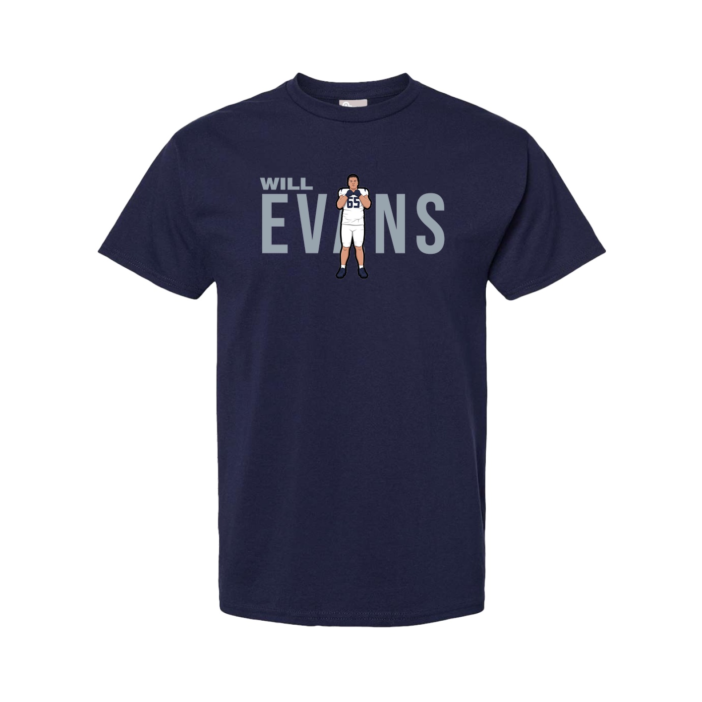 Tee — Player Name in Navy