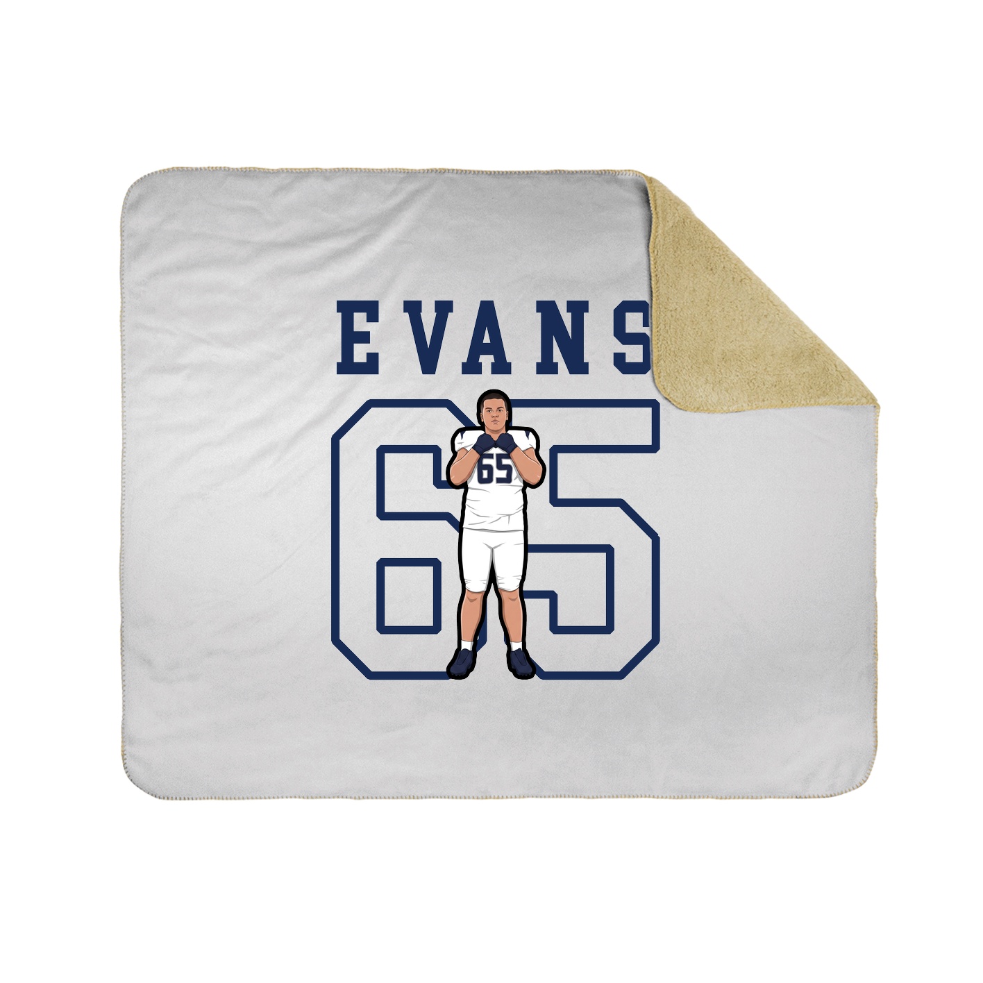 Throw Blanket — Shirsey in White