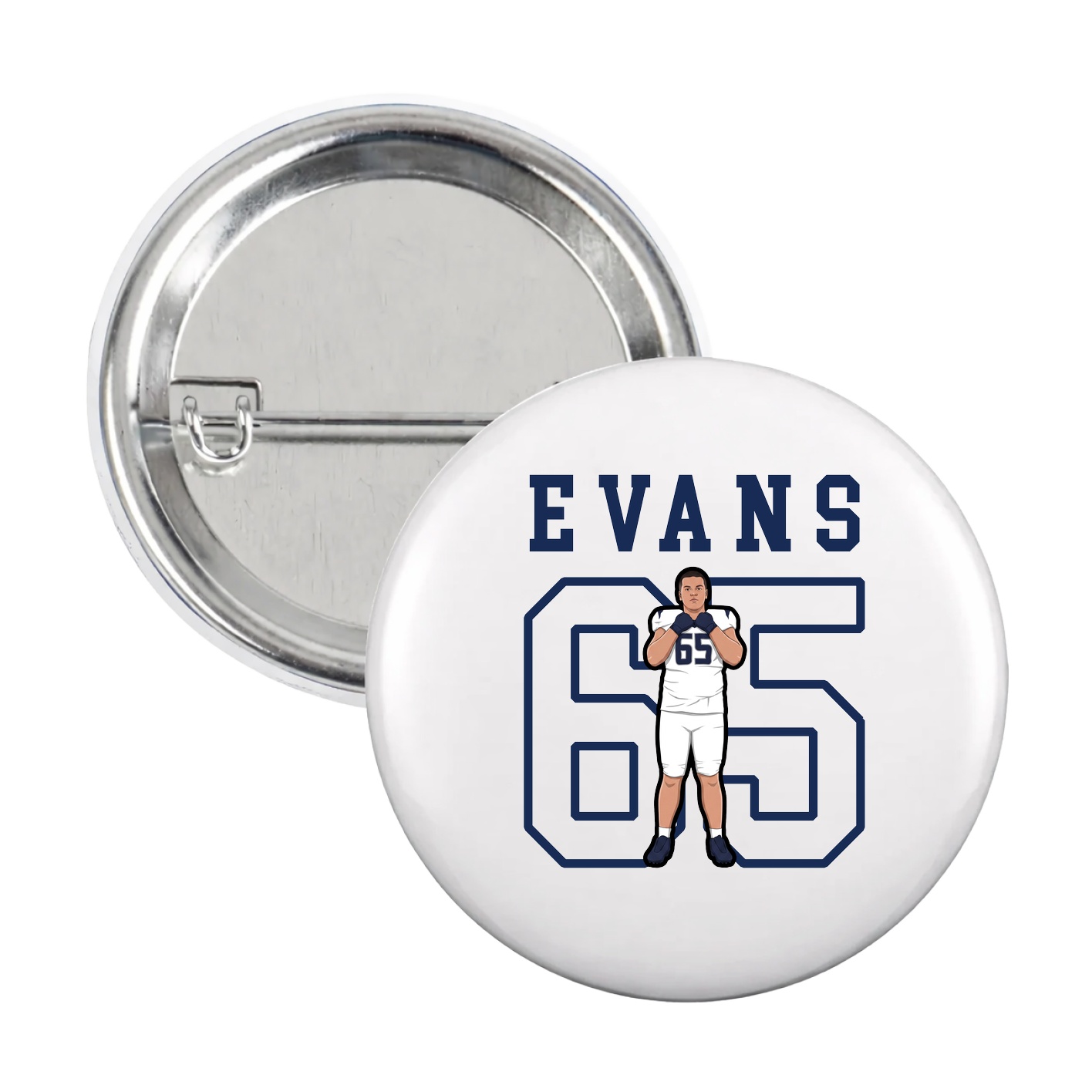 Game Day Button — Shirsey in White