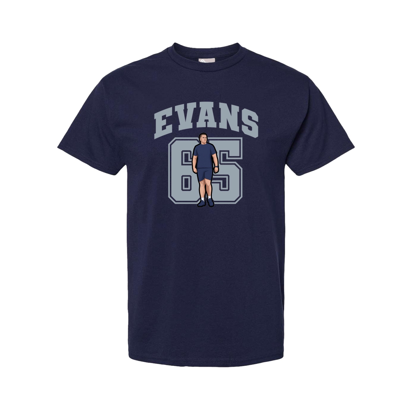 Tee — Number in Navy
