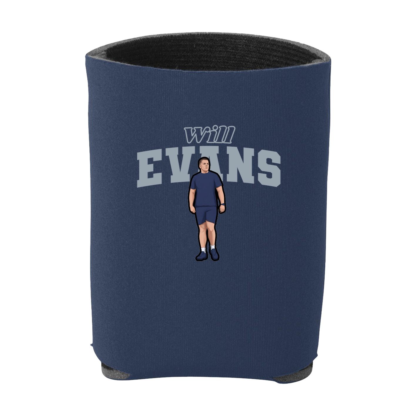 Can Holder — Name Arch in Navy