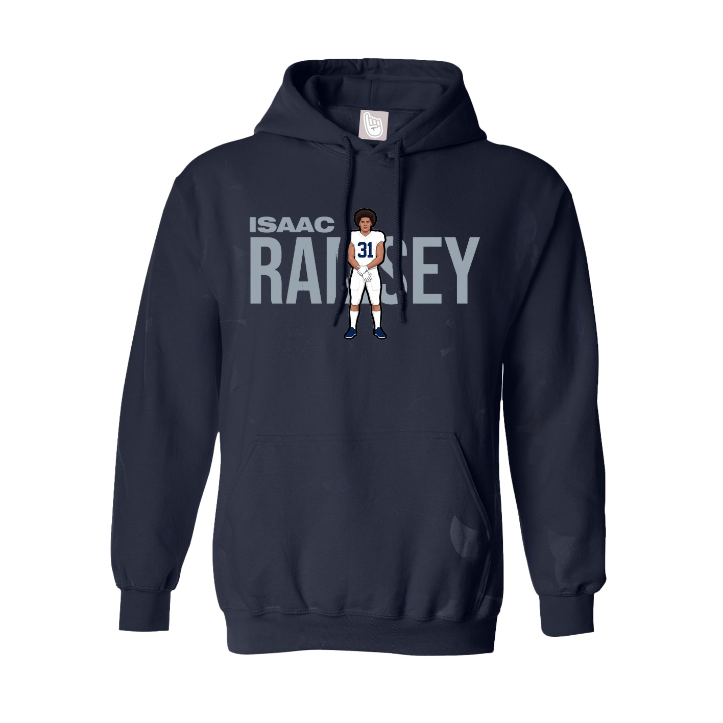 Youth Hoodie — Player Name in Navy