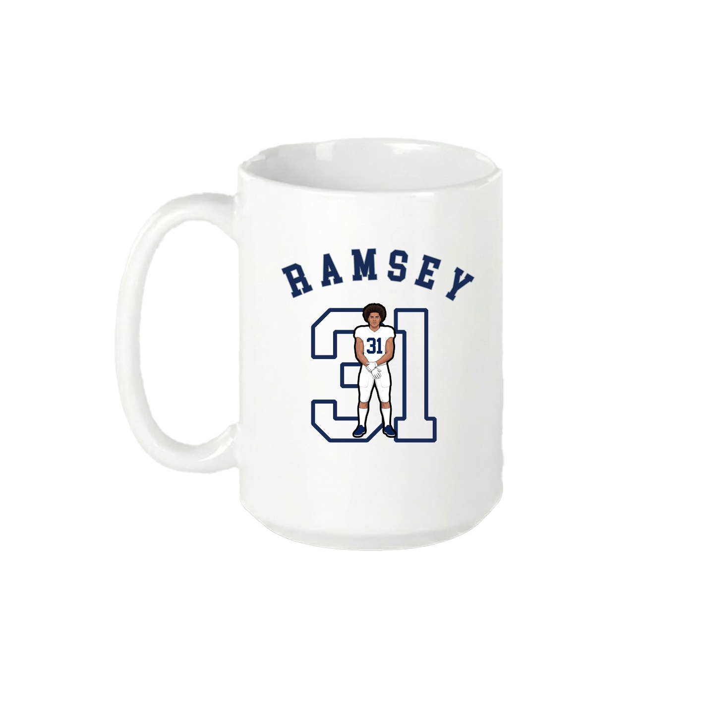 15oz Coffee Mug — Shirsey Arch in White