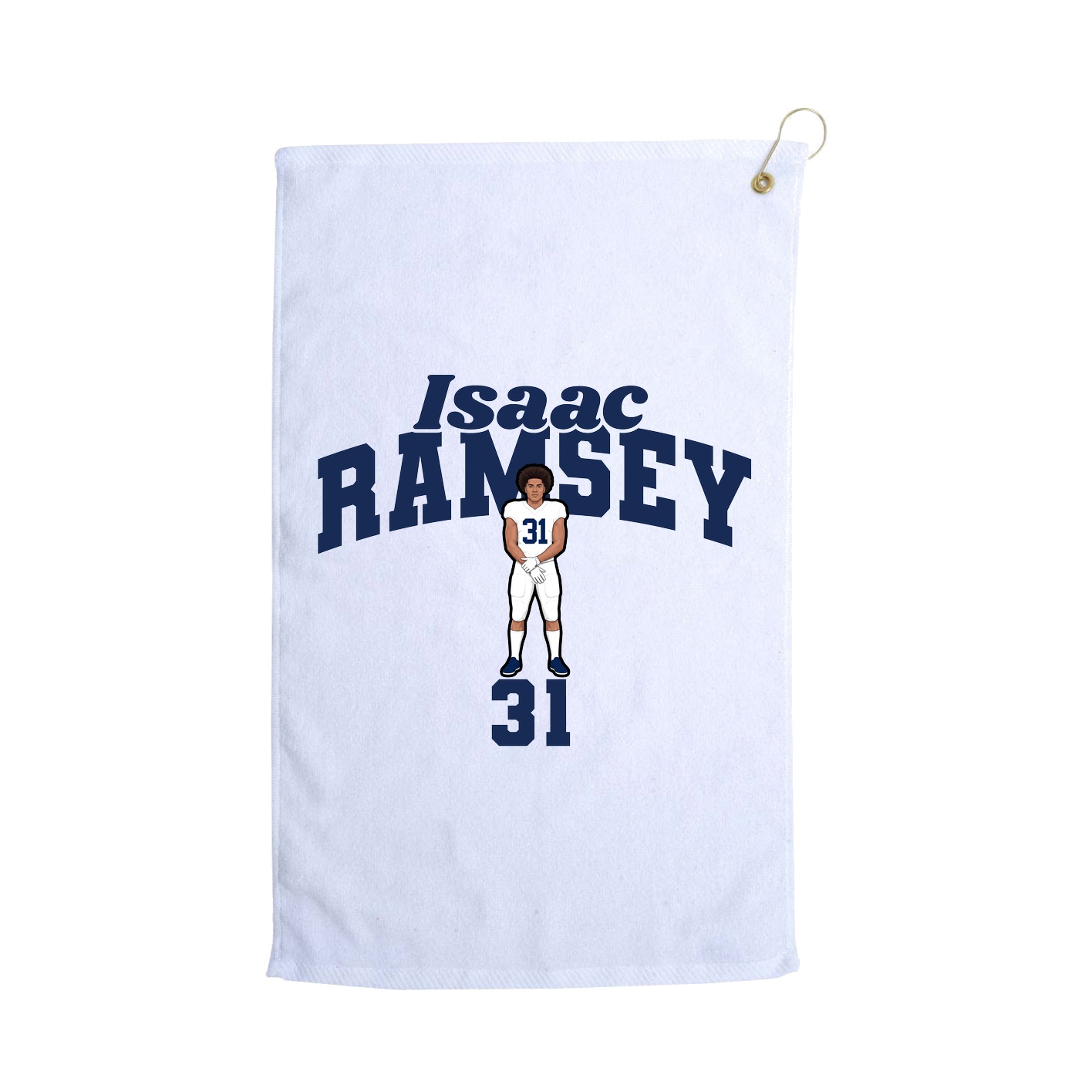 Golf Towel — Signature Arch in White